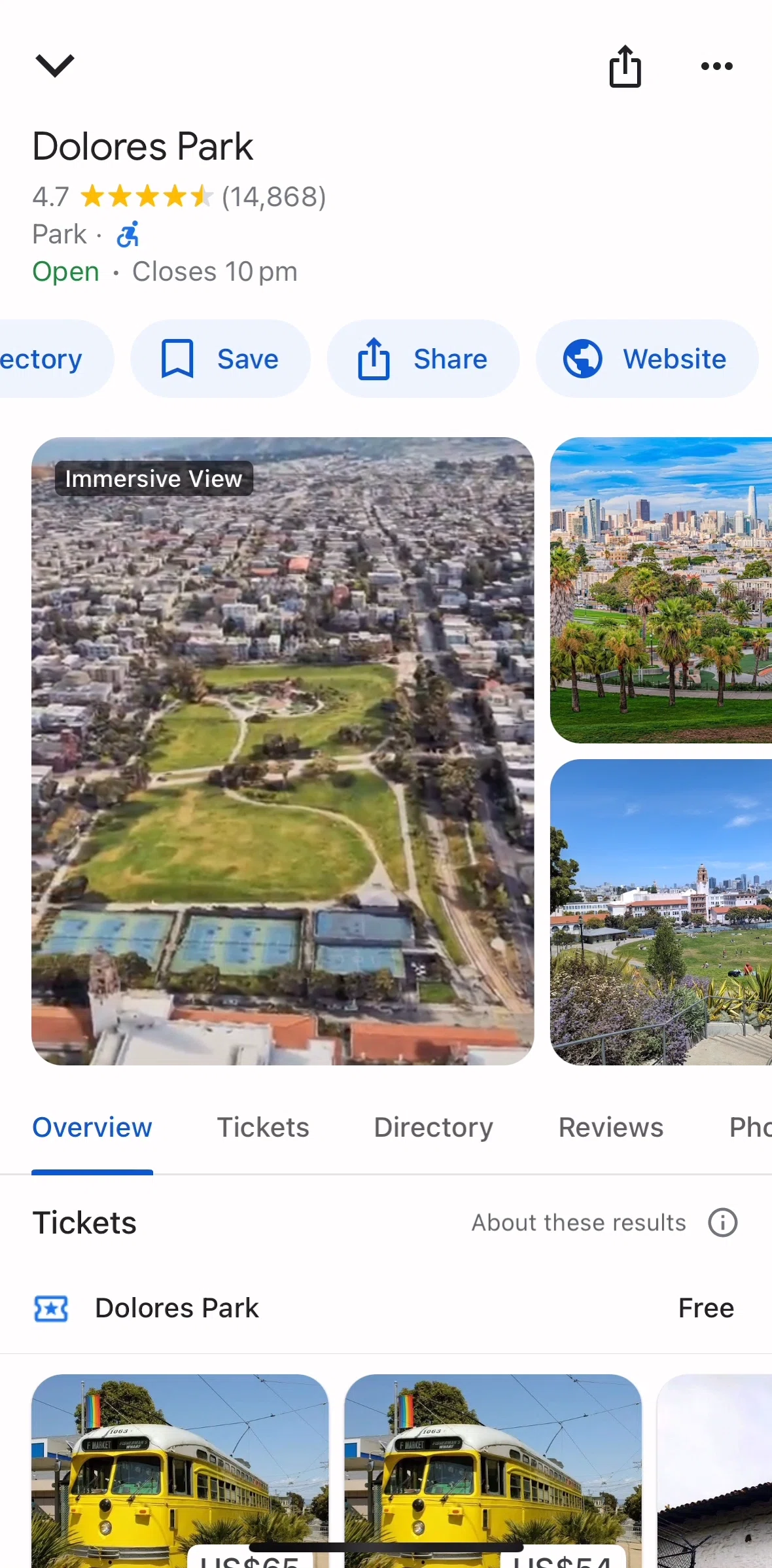 Google Maps Screen screen in the Saving a place to a list flow
