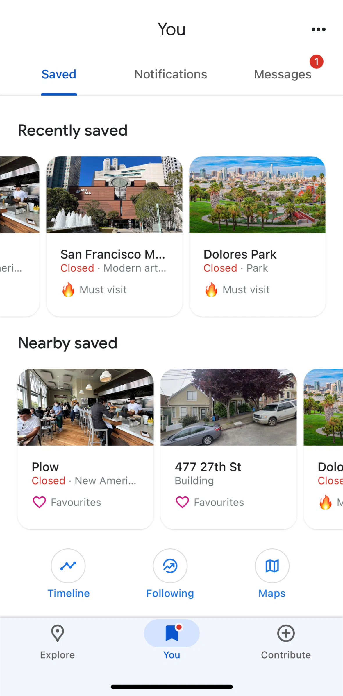 Google Maps Screen screen in the Timeline flow