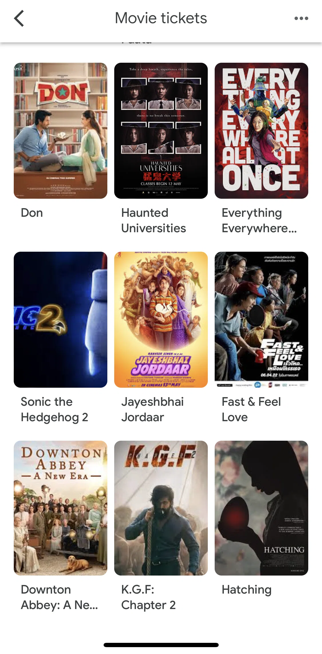 Google Pay Screen screen in the Movie detail flow