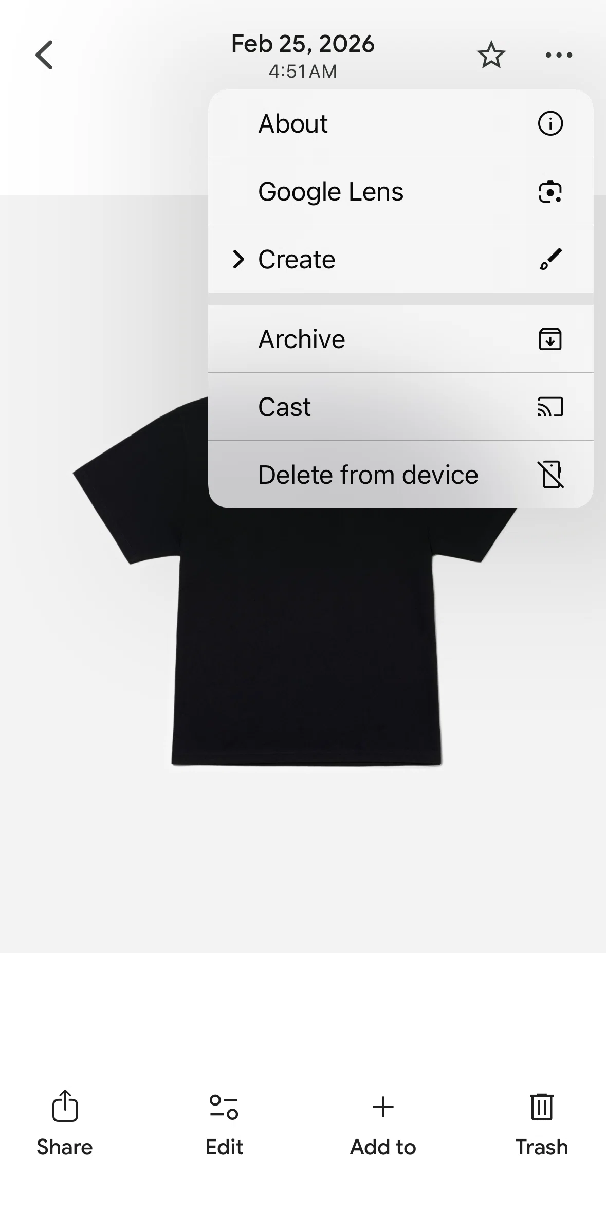 Google Photos Screen screen in the Connecting to a device flow