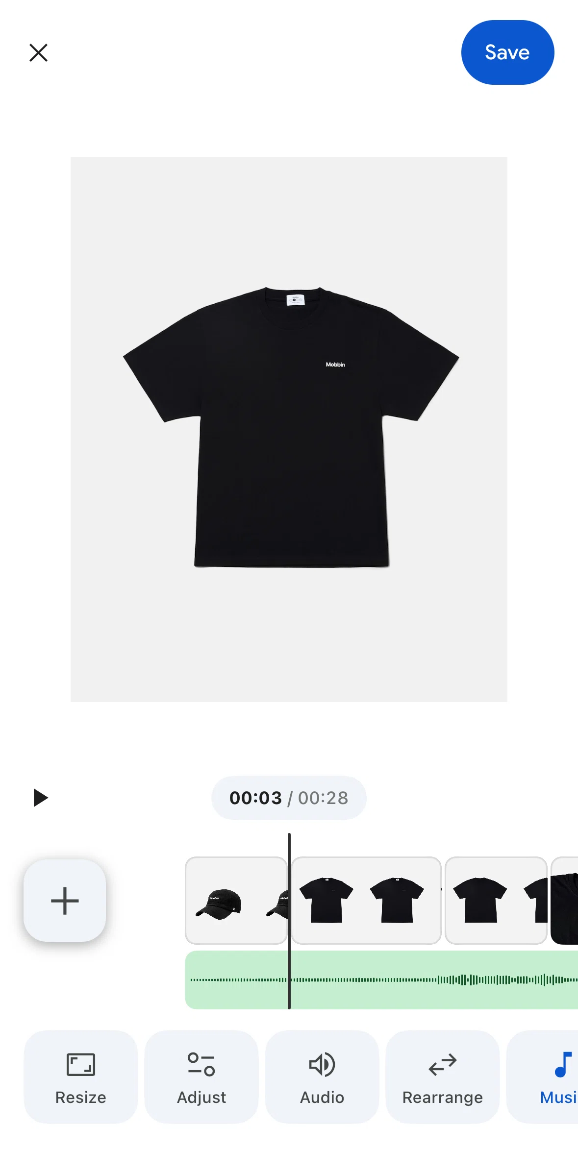 Google Photos Screen screen in the Editing brightness (highlight video) flow