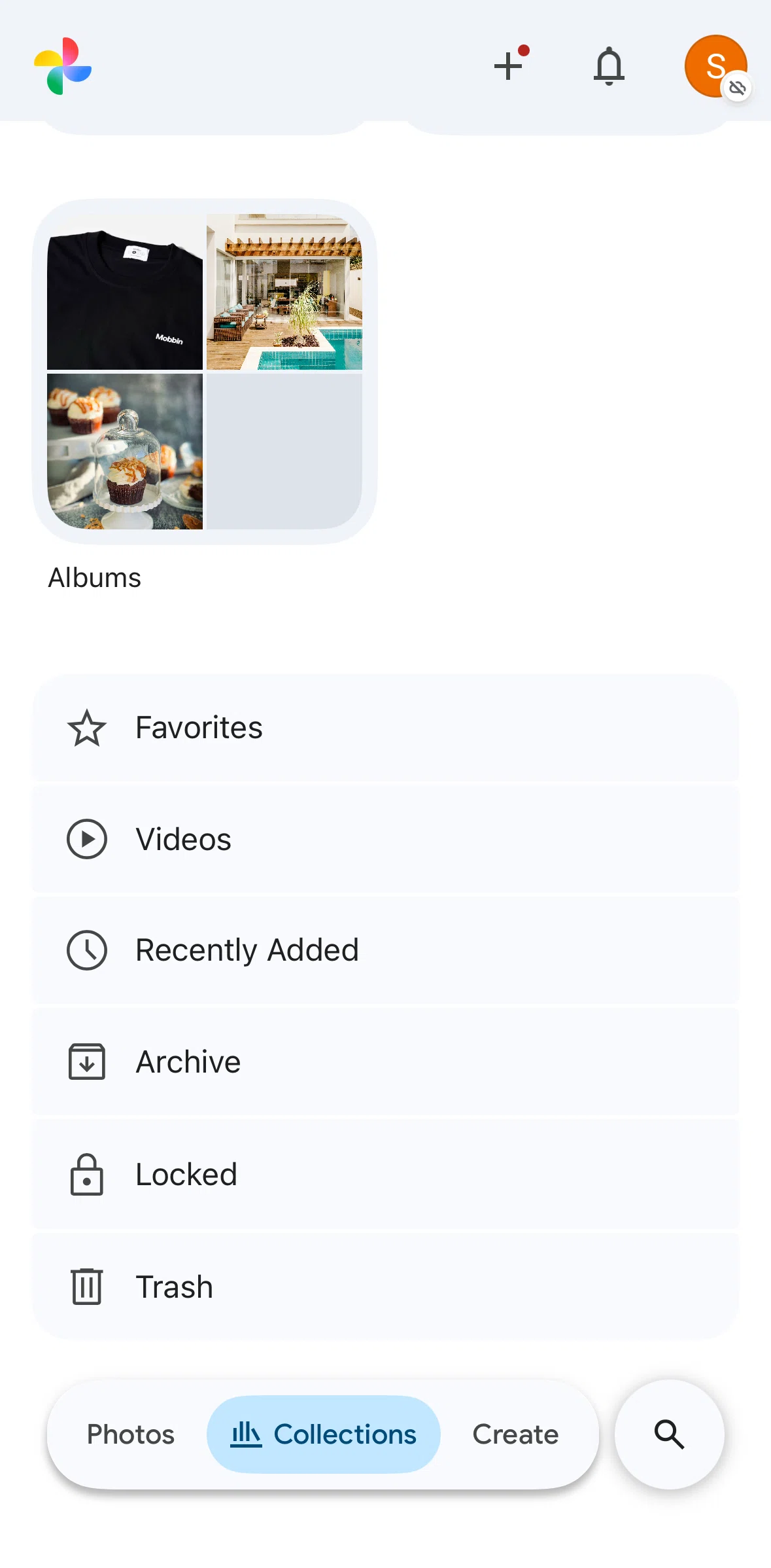 Google Photos Screen screen in the Locked flow