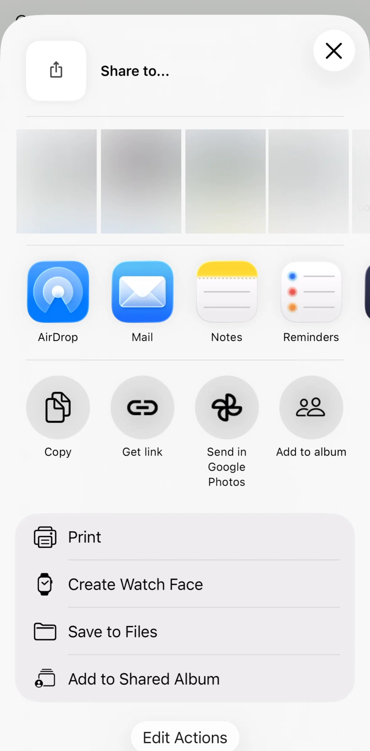 Google Photos Screen screen in the Sending photos flow