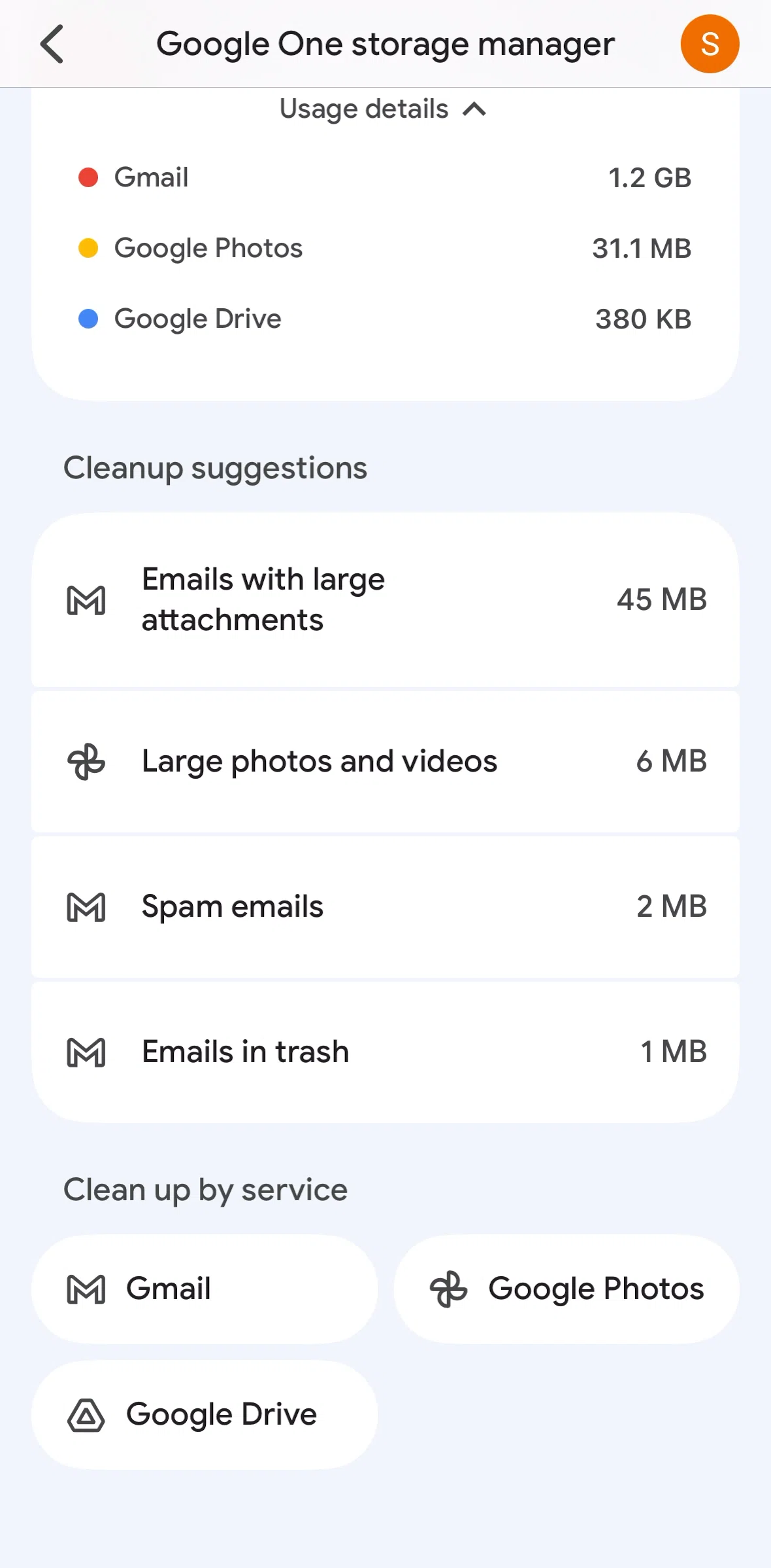 Google Photos Screen screen in the View a large size photo flow