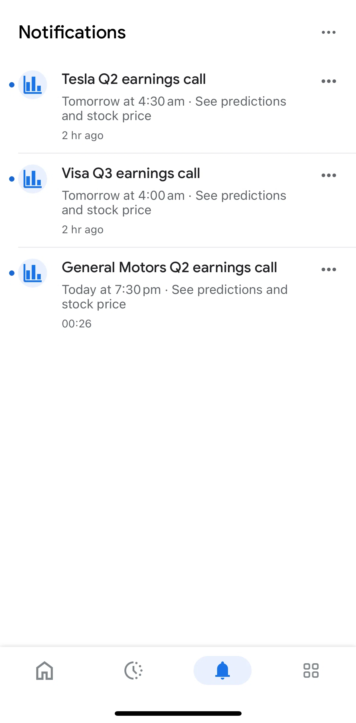 Google Screen screen in the Deleting a notification flow