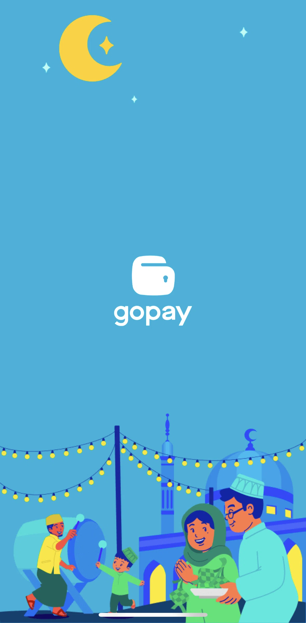 GoPay Screen screen in the Onboarding flow