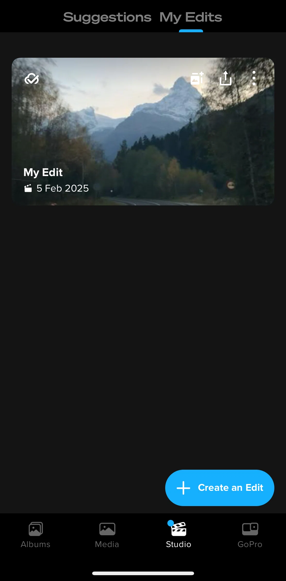 GoPro Quik Screen screen in the Saving to photos flow