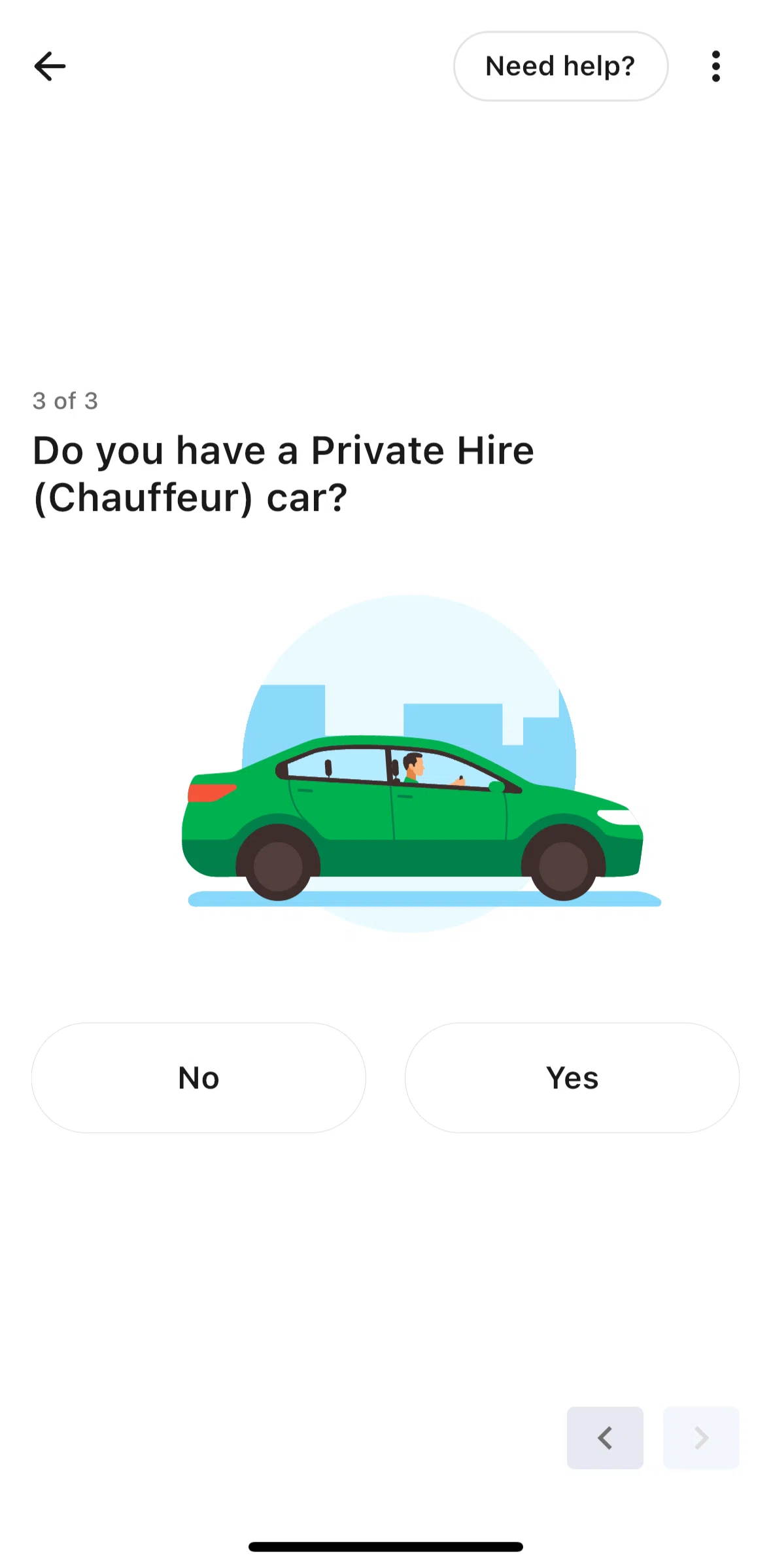 Grab Driver Screen screen in the Requirements flow