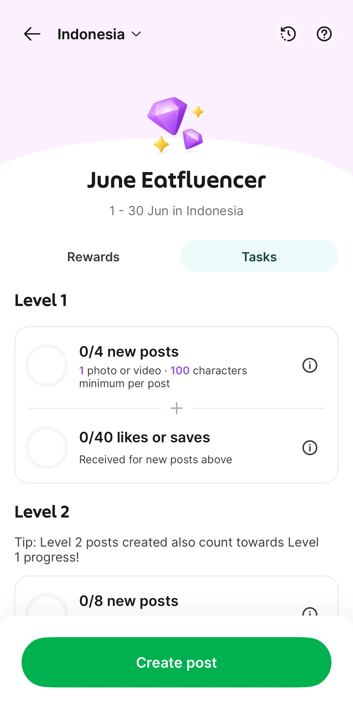 Grab Screen 1 screen in the Monthly achievements flow