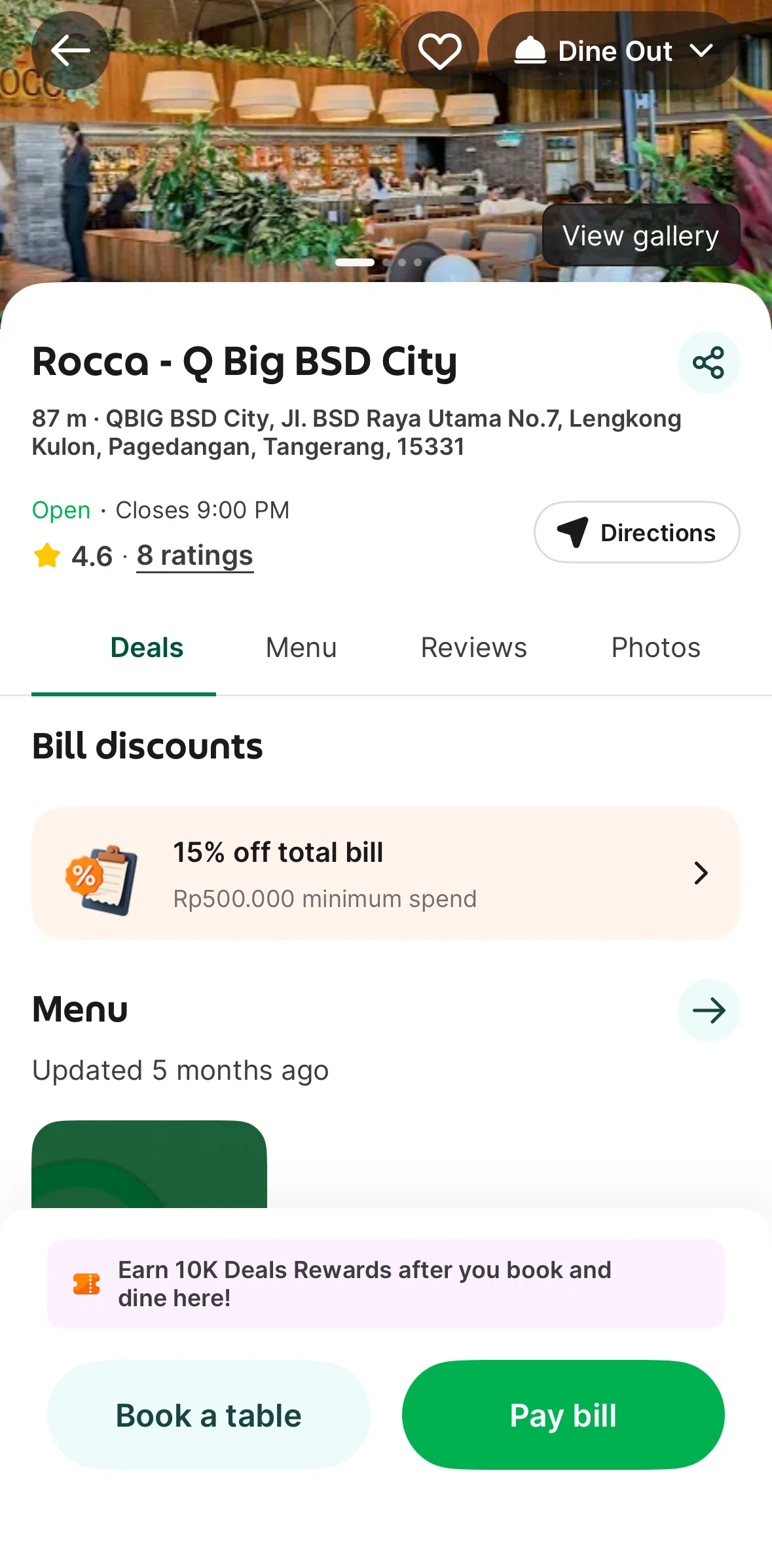 Grab Screen 1 screen in the Pay a bill flow