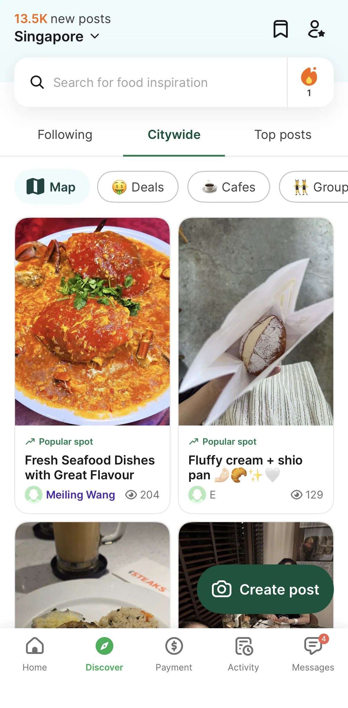 Grab Screen 1 screen in the Switching to map view flow