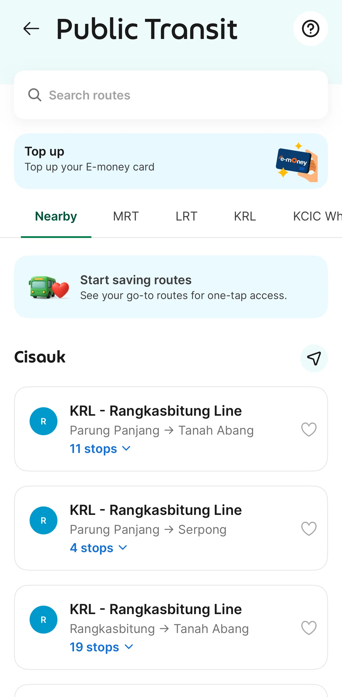Grab Screen 1 screen in the Train detail flow