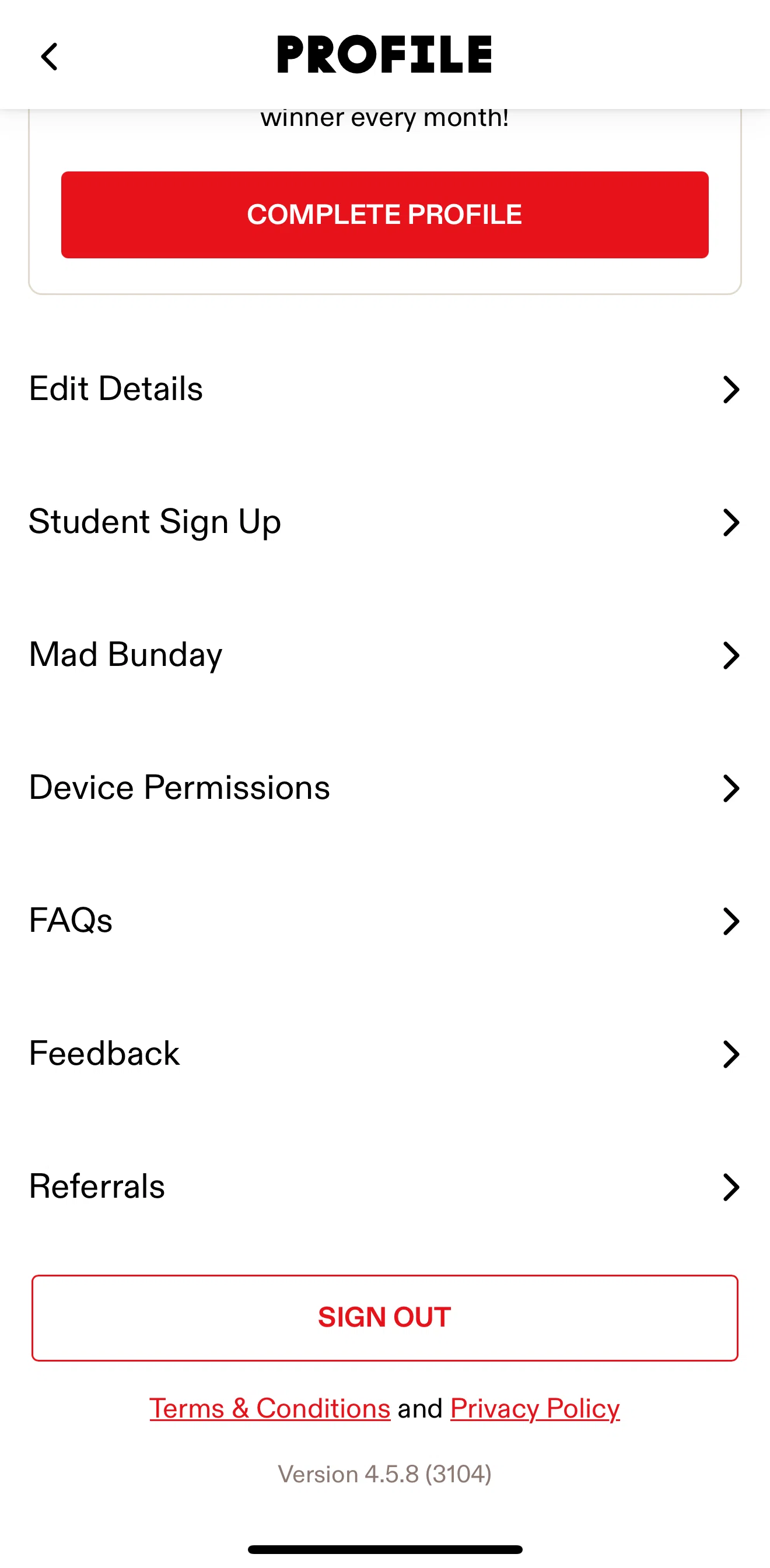 Grill'd Screen screen in the Device permissions flow