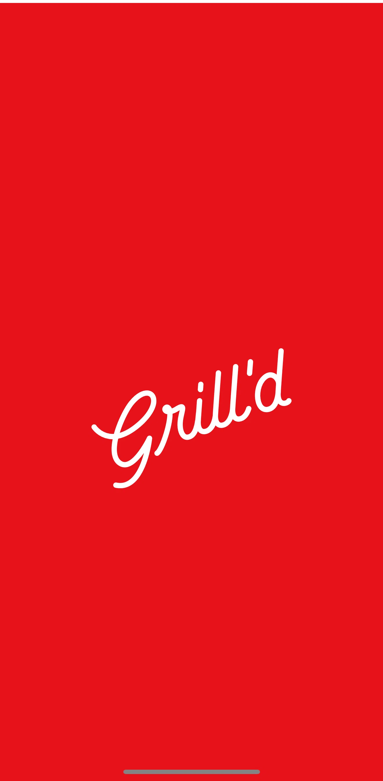 Grill'd Screen screen in the Onboarding flow