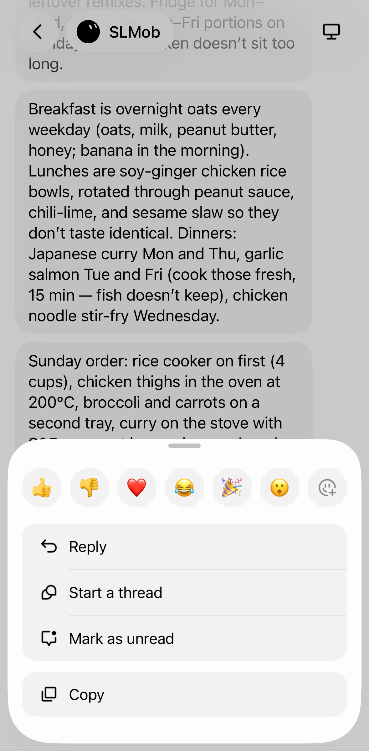 Grok Bot Screen screen in the Replying to a message flow