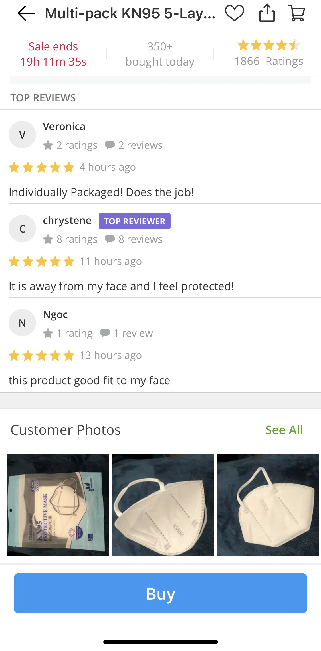 Groupon Screen screen in the Customer photos flow