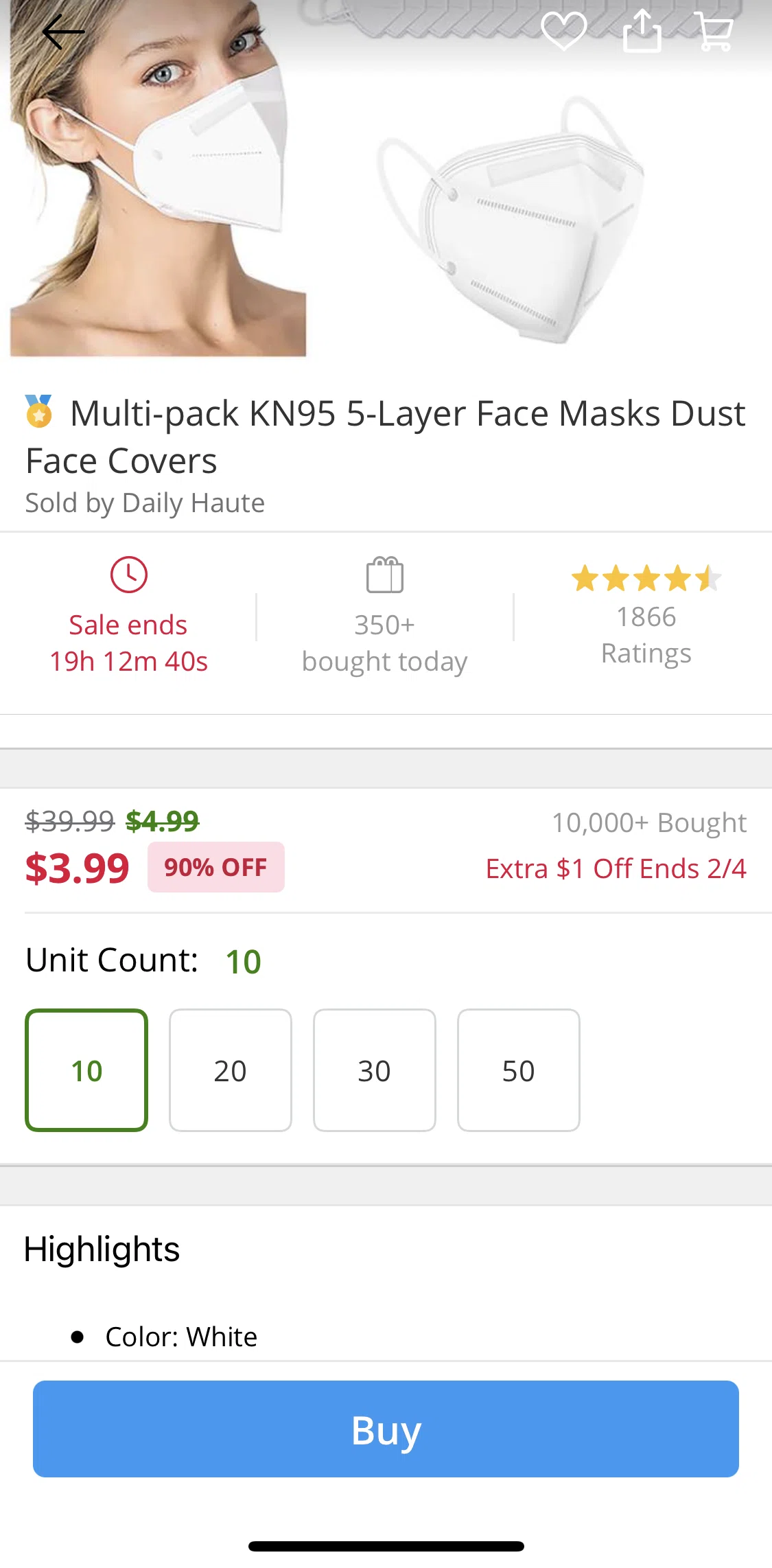 Groupon Screen screen in the Purchasing a product flow