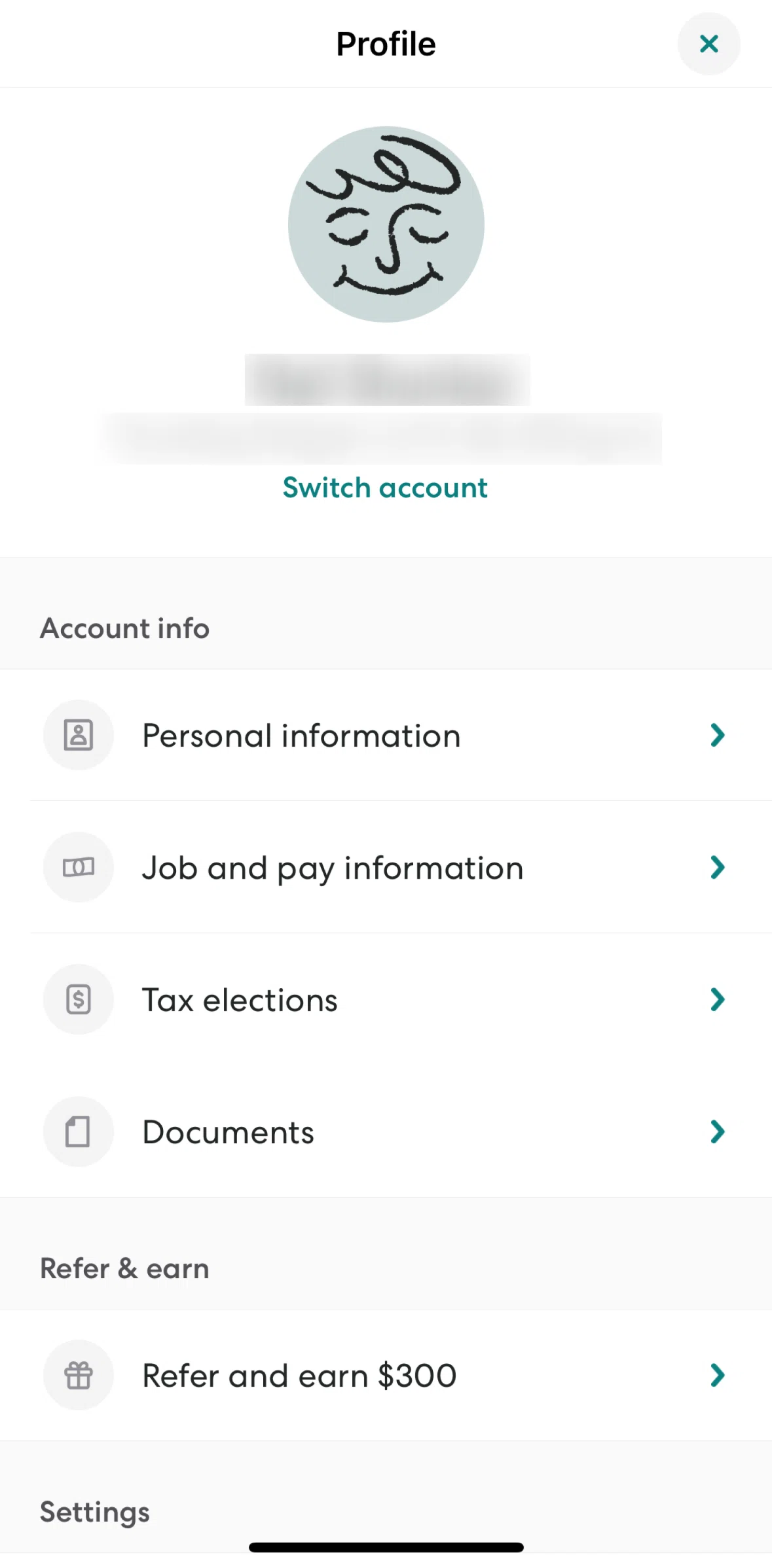 Gusto Mobile Screen screen in the Job and pay information flow