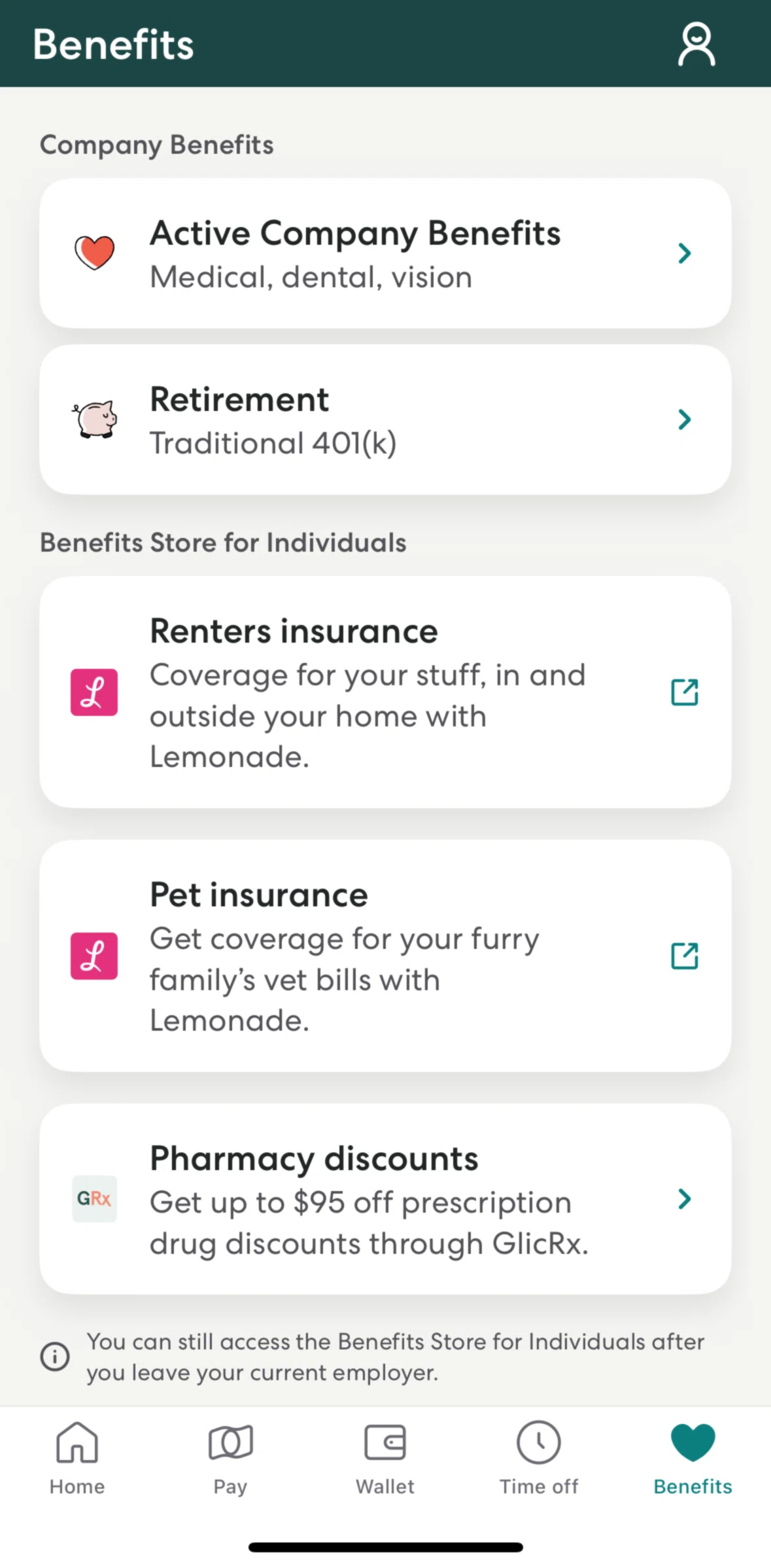 Gusto Mobile Screen screen in the Pharmacy discounts flow