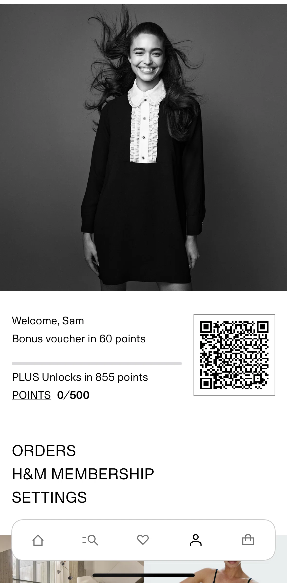 H And M Screen screen in the Orders flow