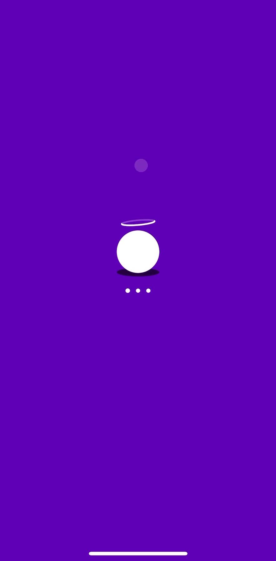 Hallow Splash screen screen in the Onboarding flow