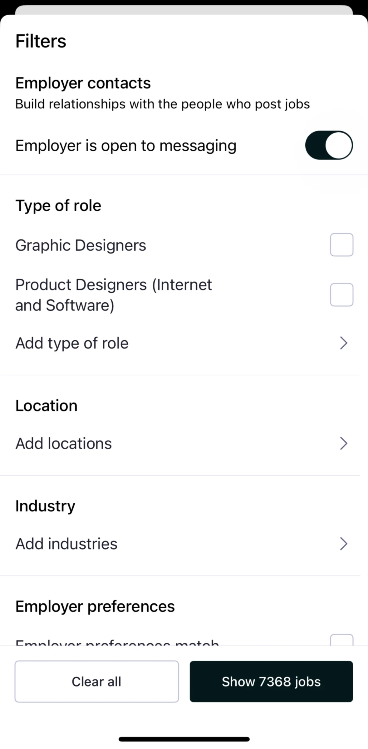 Handshake Screen screen in the Adding a type of role flow