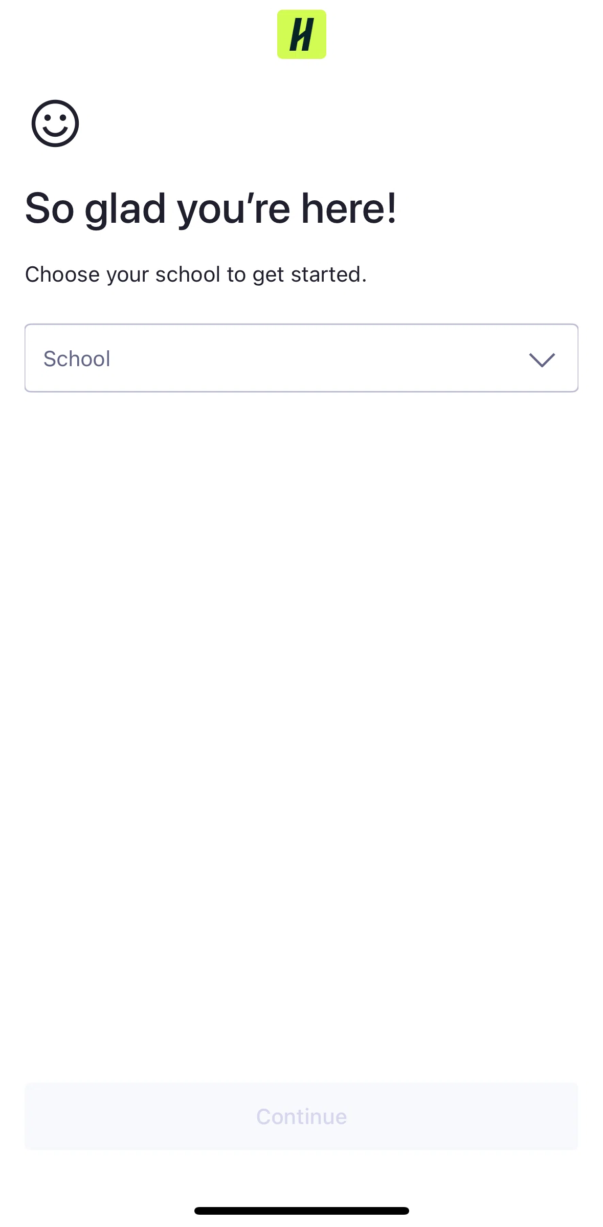 Handshake Screen screen in the Logging in flow