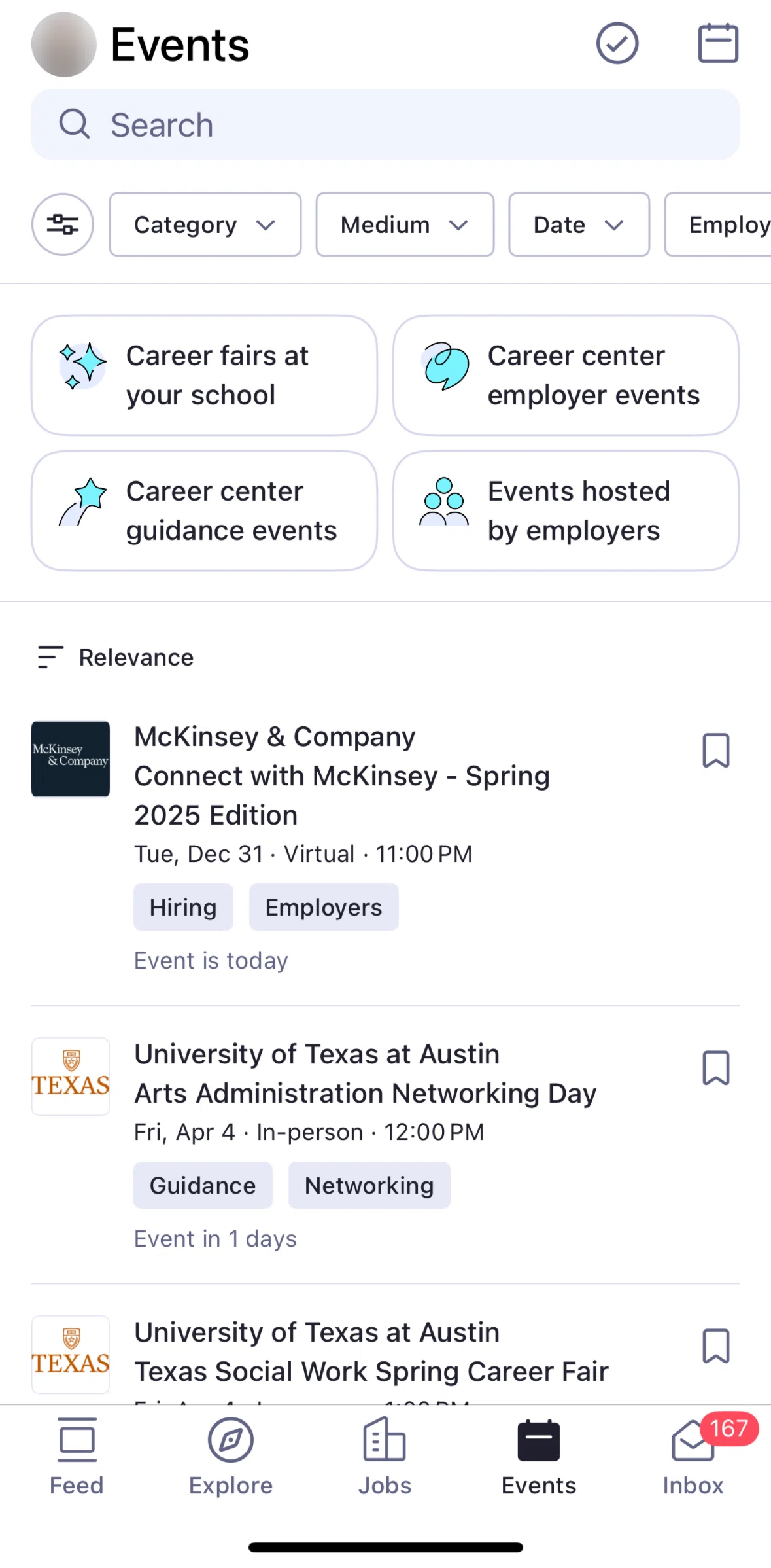 Handshake Screen screen in the Registered events flow