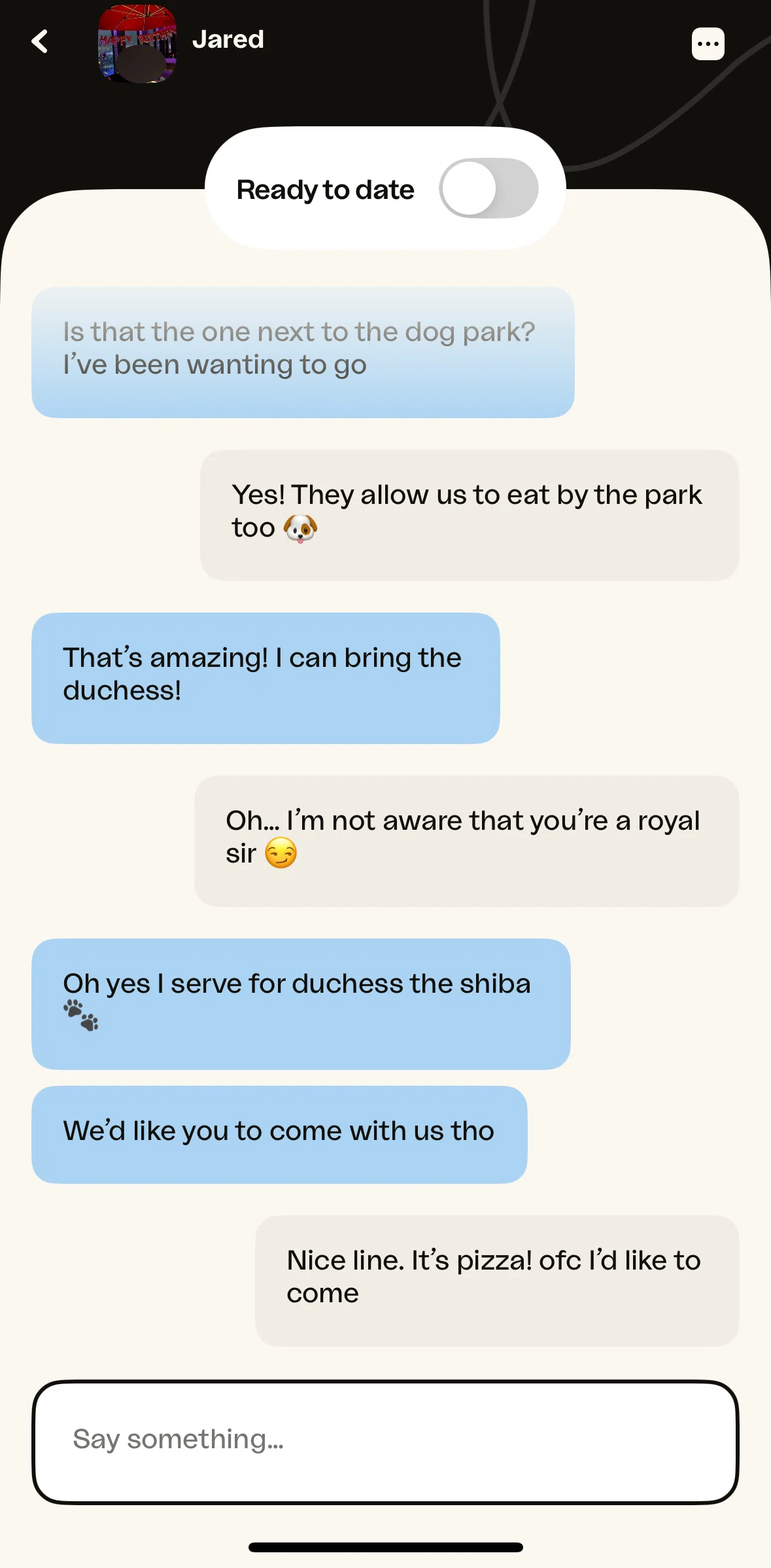 happn Screen screen in the Enabling ready to date flow