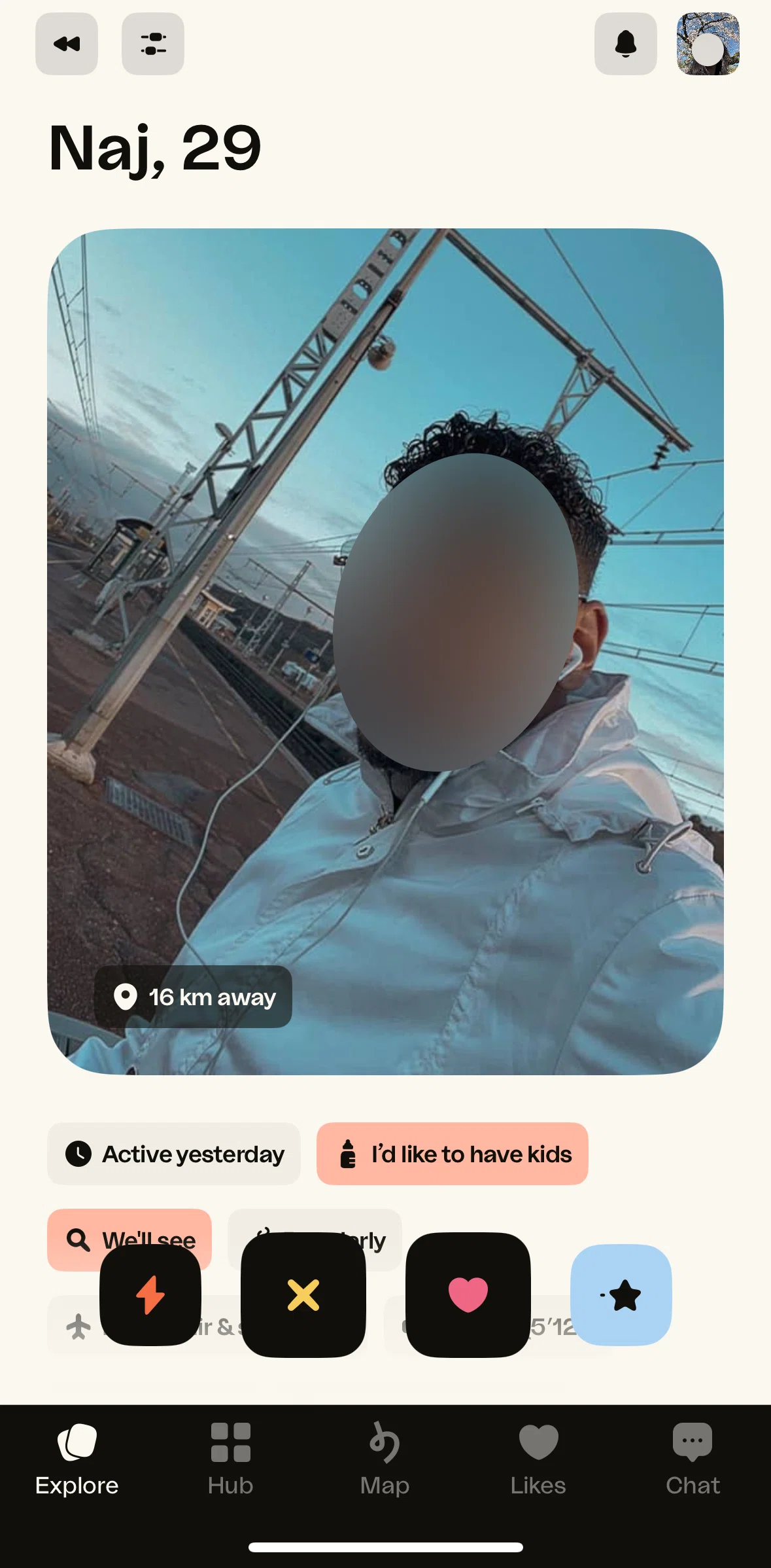 happn Screen screen in the Notifications flow