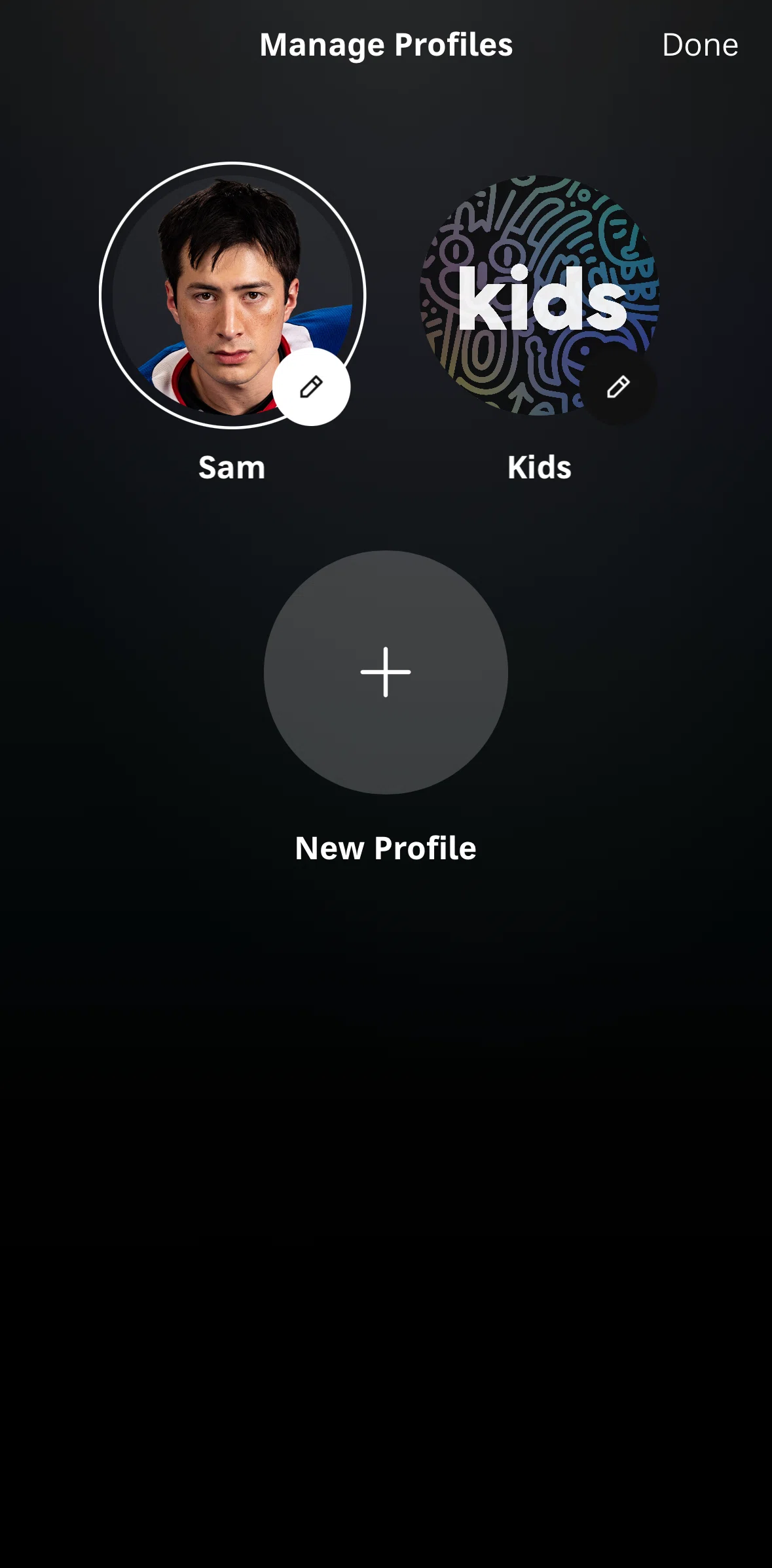 HBO Max Screen screen in the Creating a profile flow