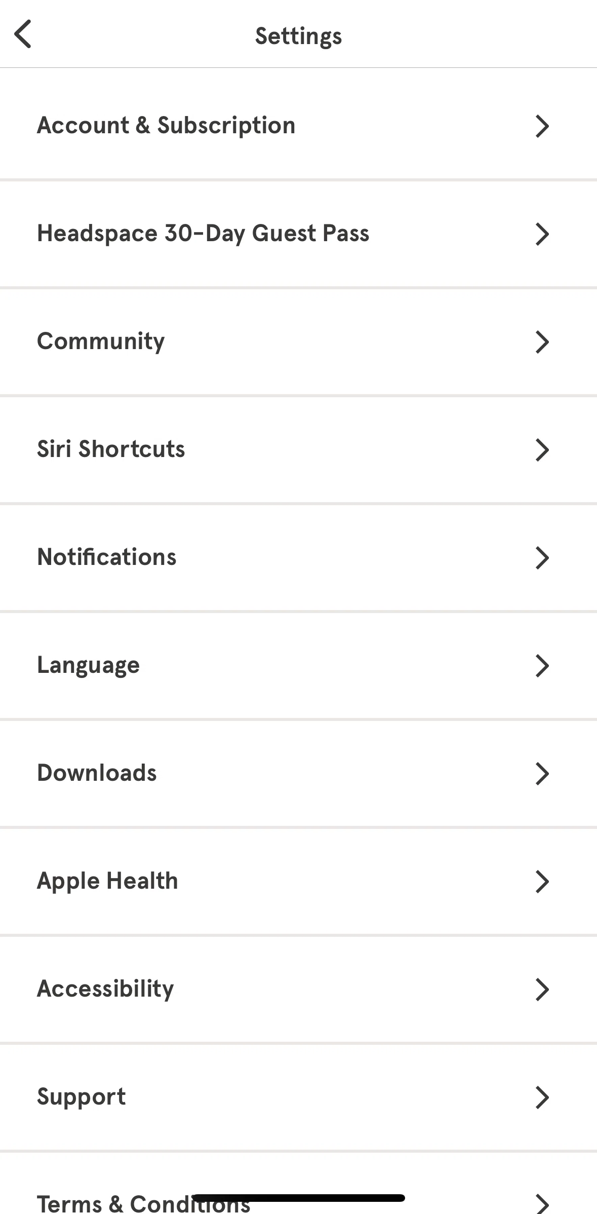 Headspace Screen screen in the Notifications flow