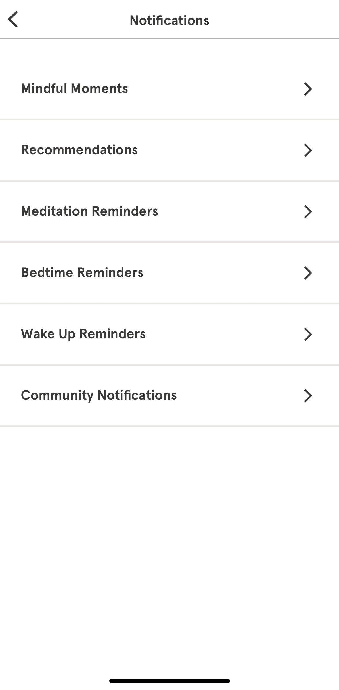 Headspace Screen screen in the Turning on notifications flow