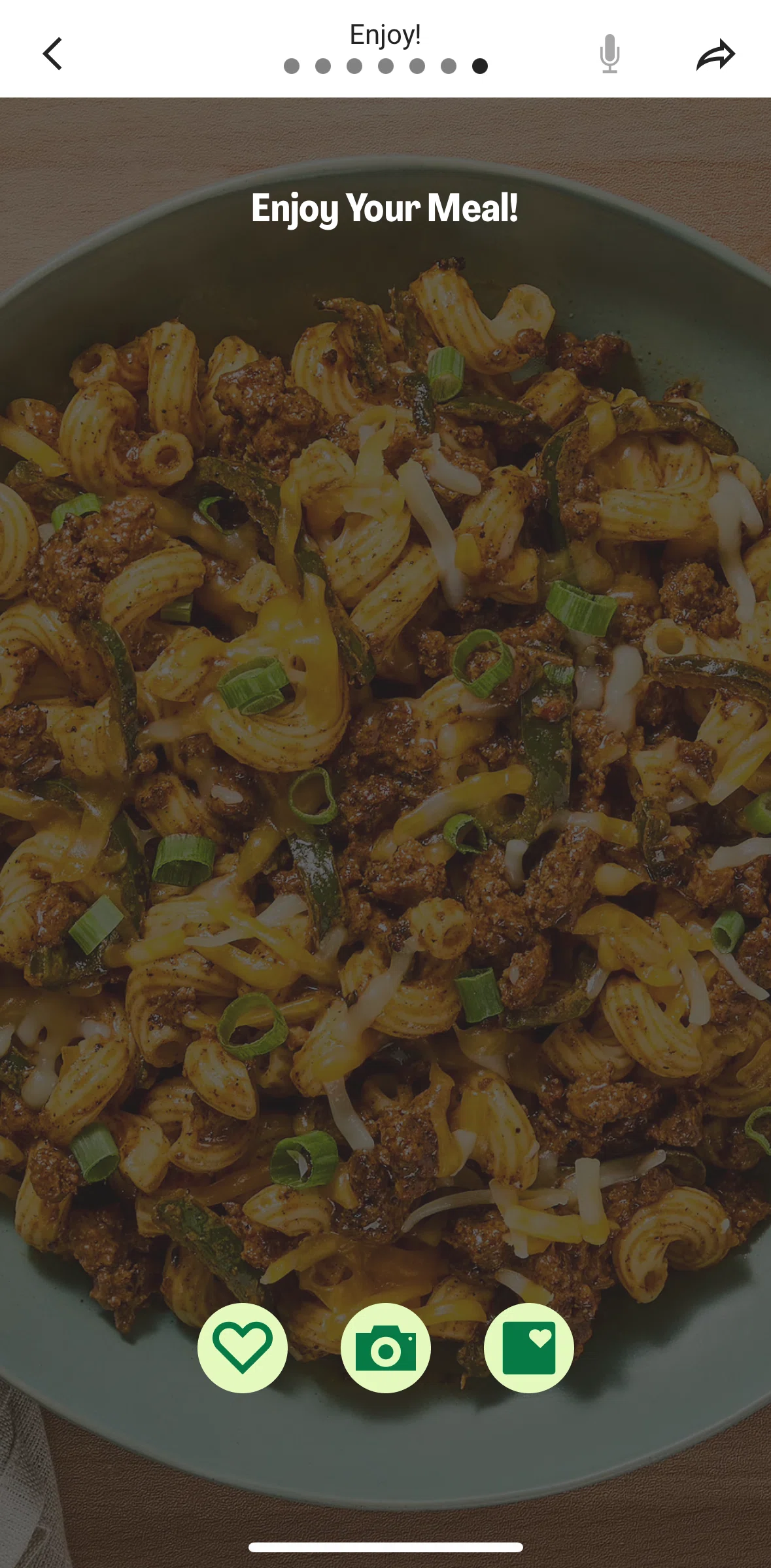 HelloFresh Screen screen in the Saving a meal flow
