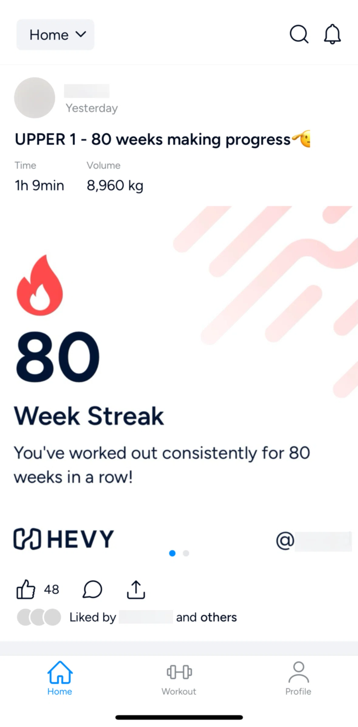 Hevy Screen screen in the Discover flow