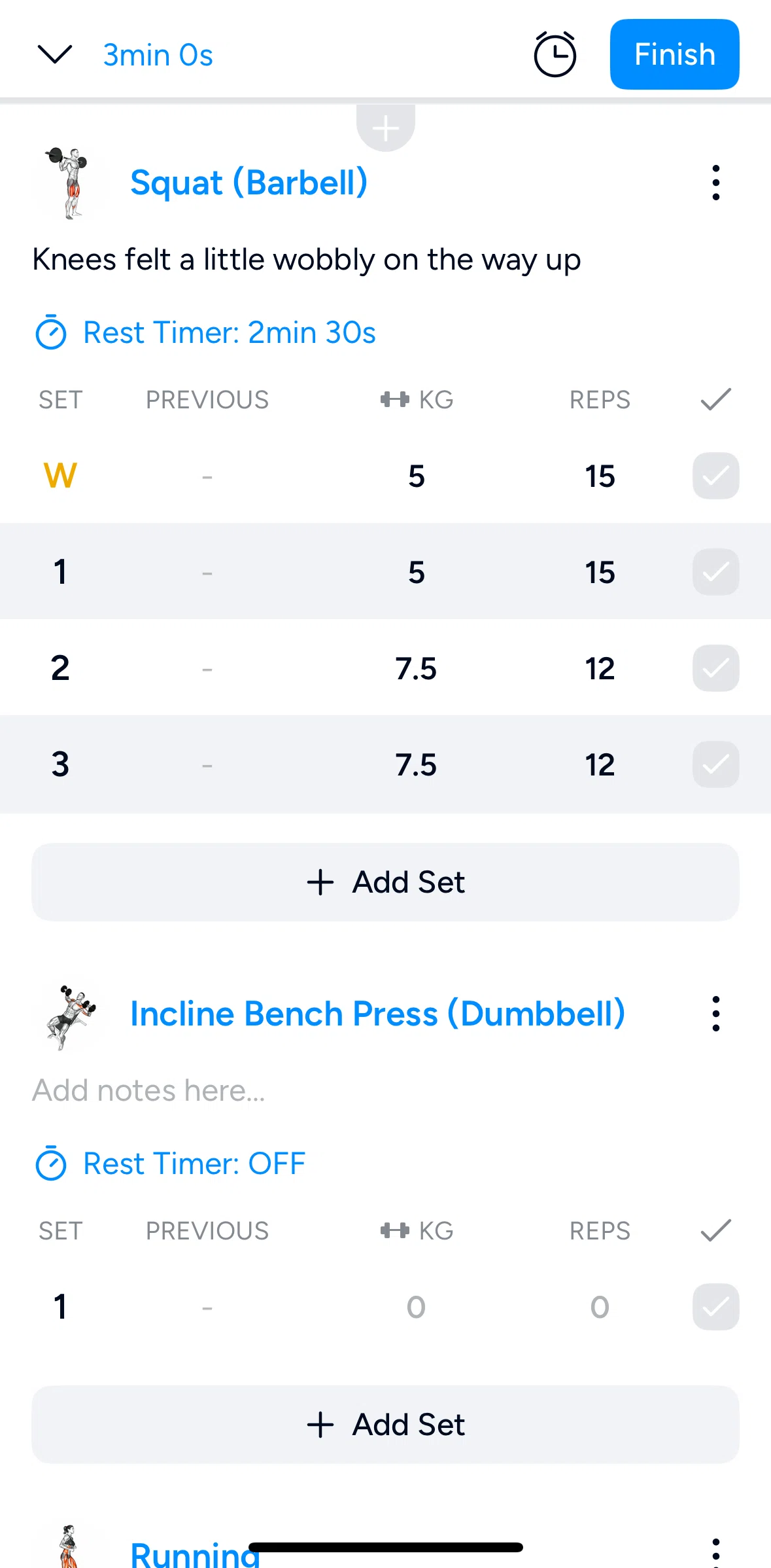 Hevy Screen screen in the Plate calculator flow
