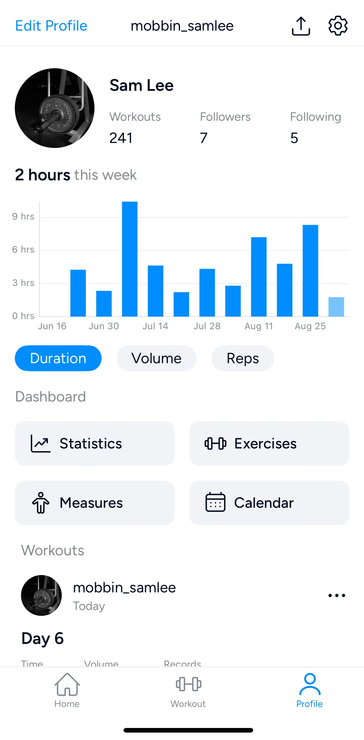 Hevy Screen screen in the Settings flow