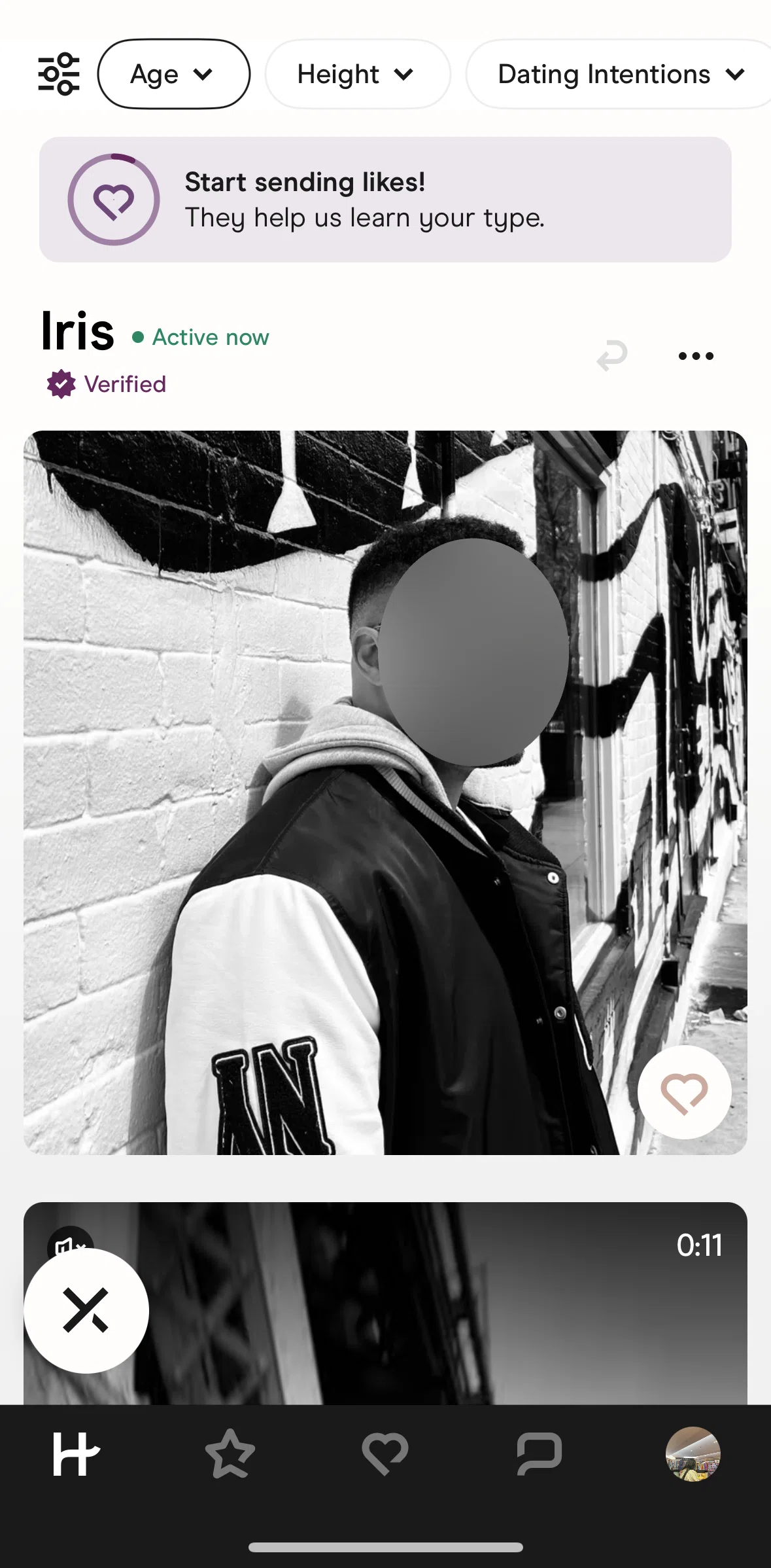 Hinge Screen screen in the Changing dating preferences flow