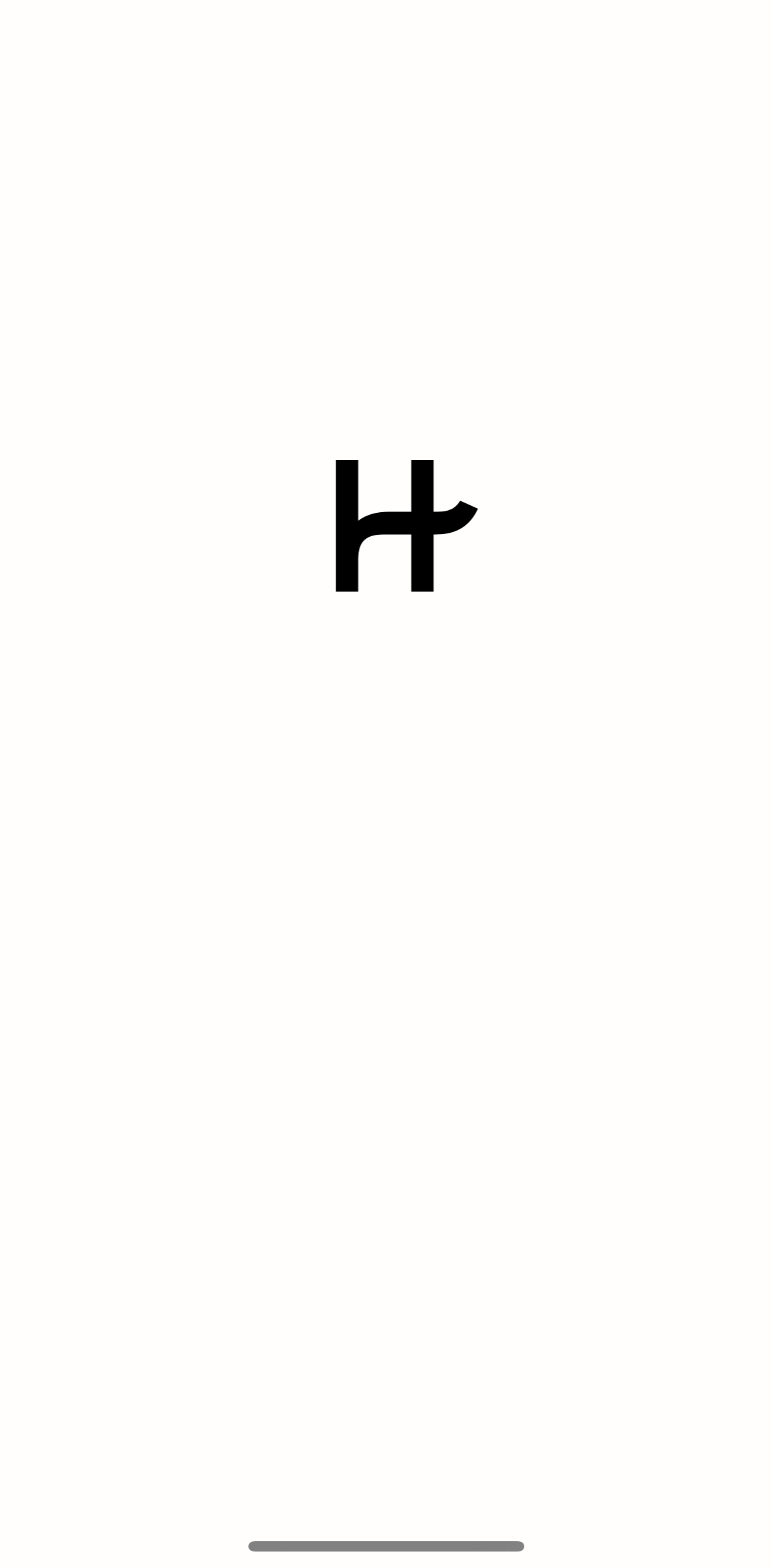 Hinge Splash screen screen in the Onboarding flow