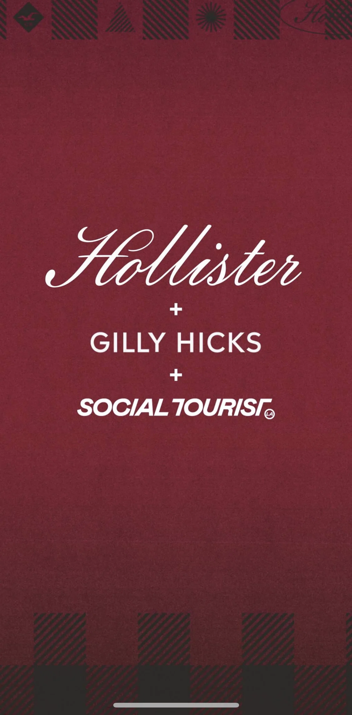 Hollister Co. Screen screen in the Logging in flow