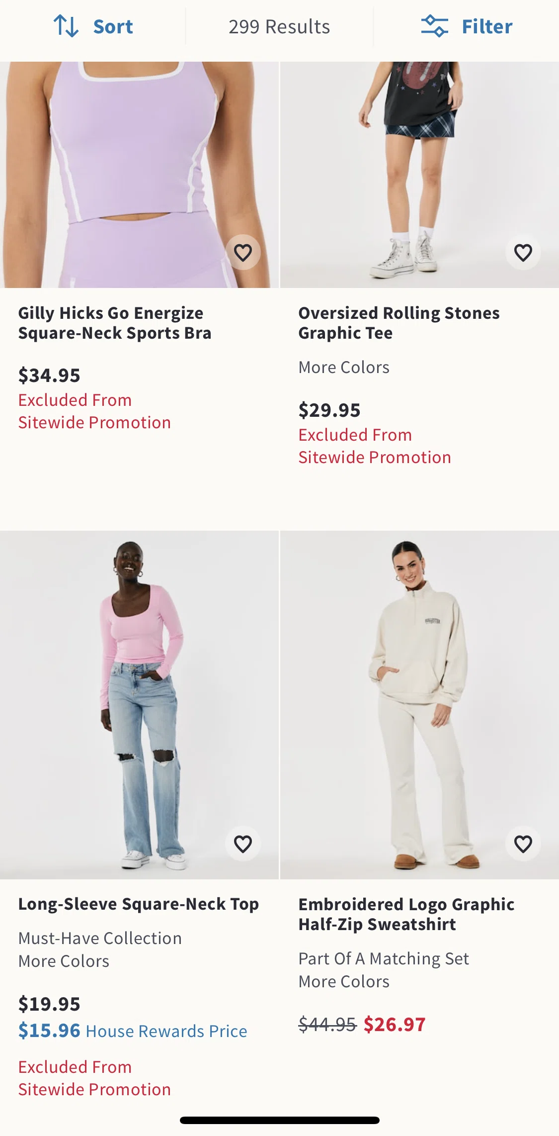 Hollister Co. Screen screen in the Product detail flow
