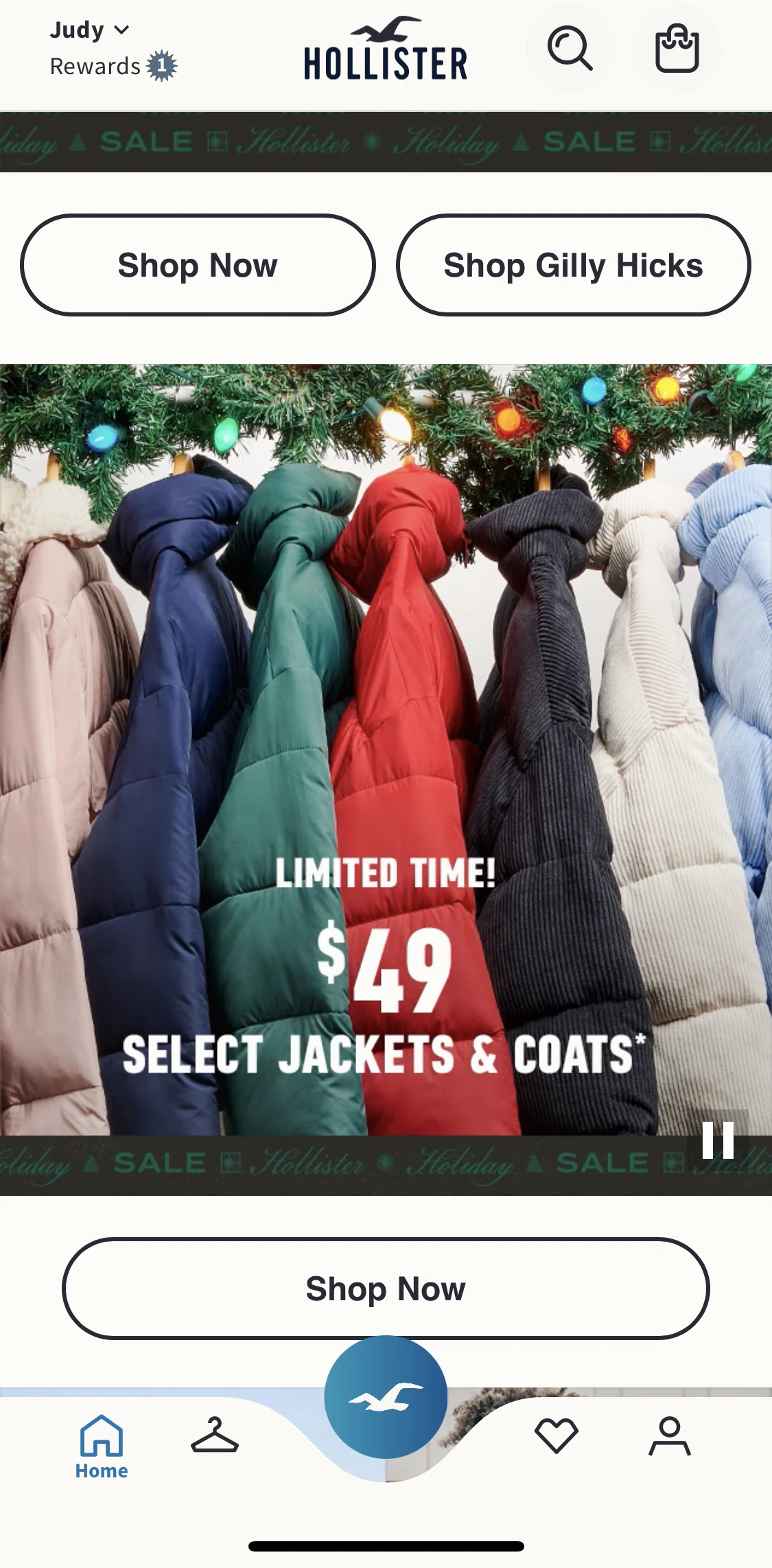 Hollister Co. Screen screen in the Shop jackets and coats flow