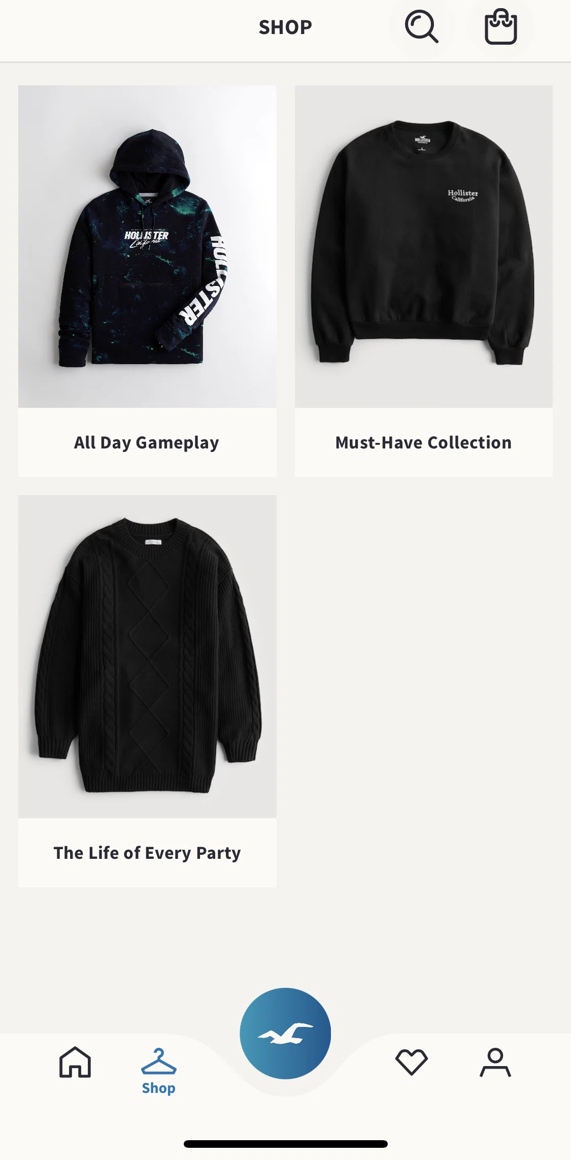 Hollister Co. Screen screen in the View must-have collection flow