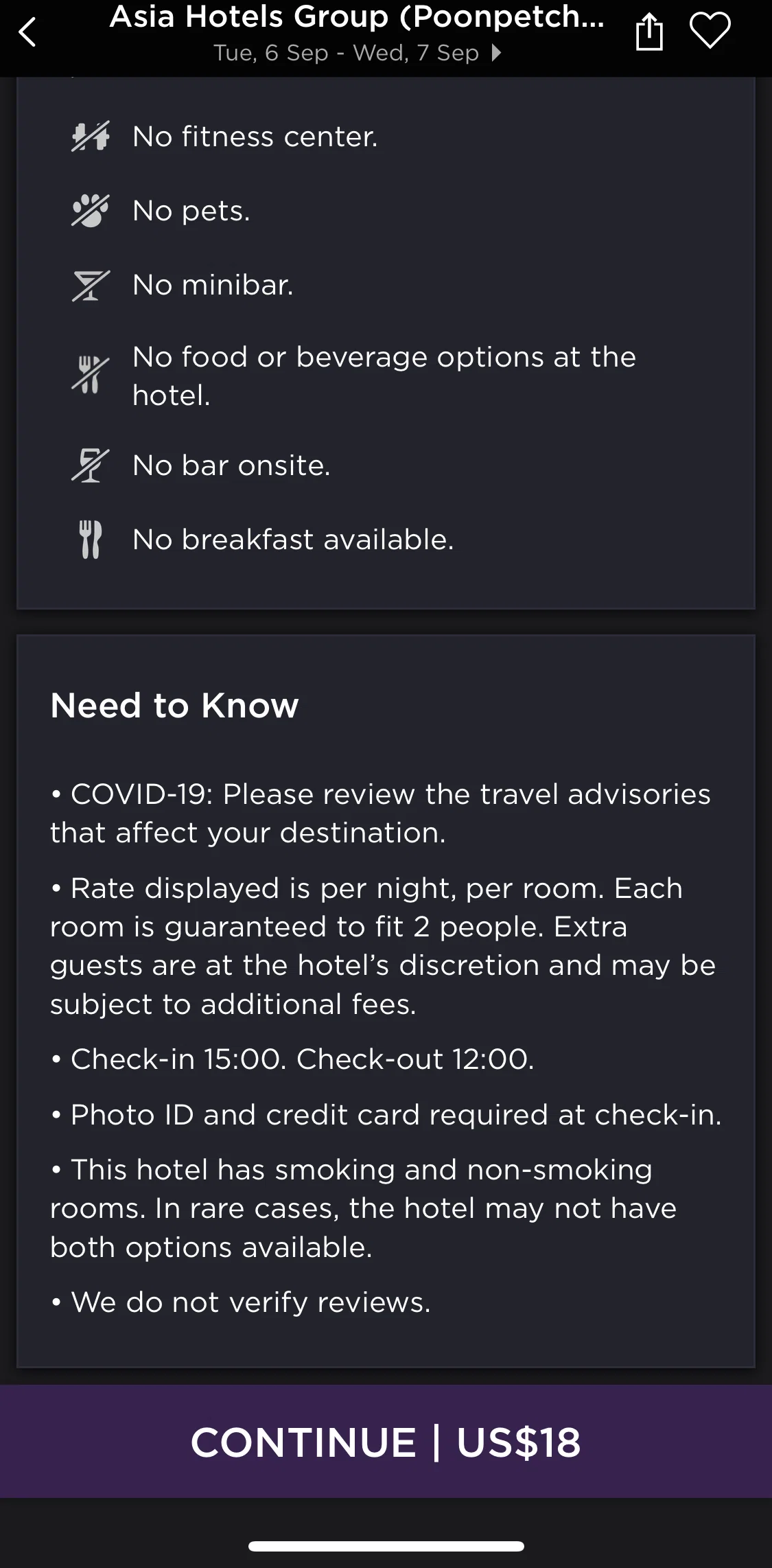 Hoteltonight Screen screen in the Booking a hotel flow