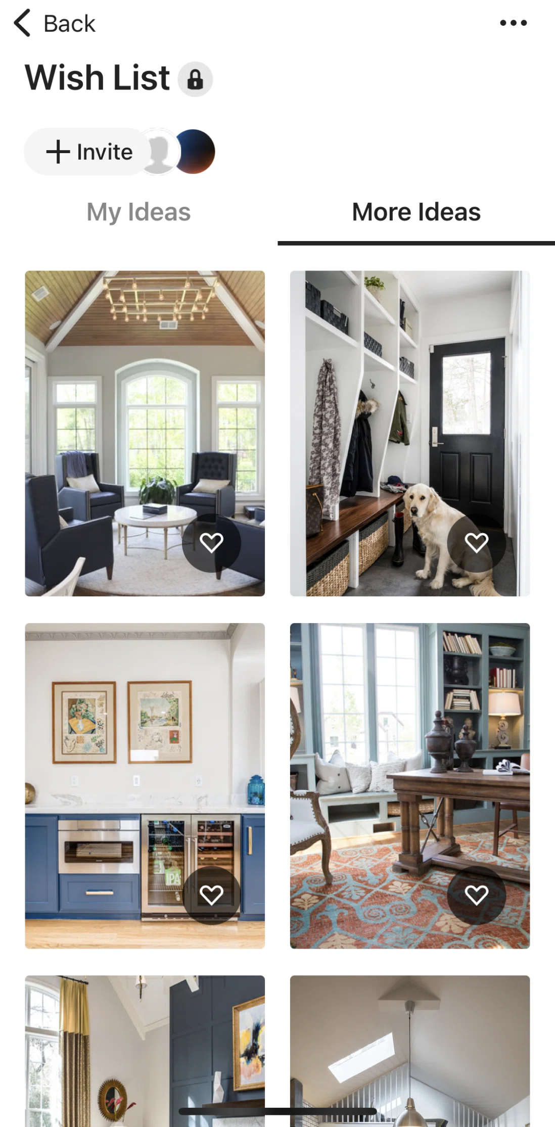 Houzz Screen screen in the Adding a photo to ideabook flow