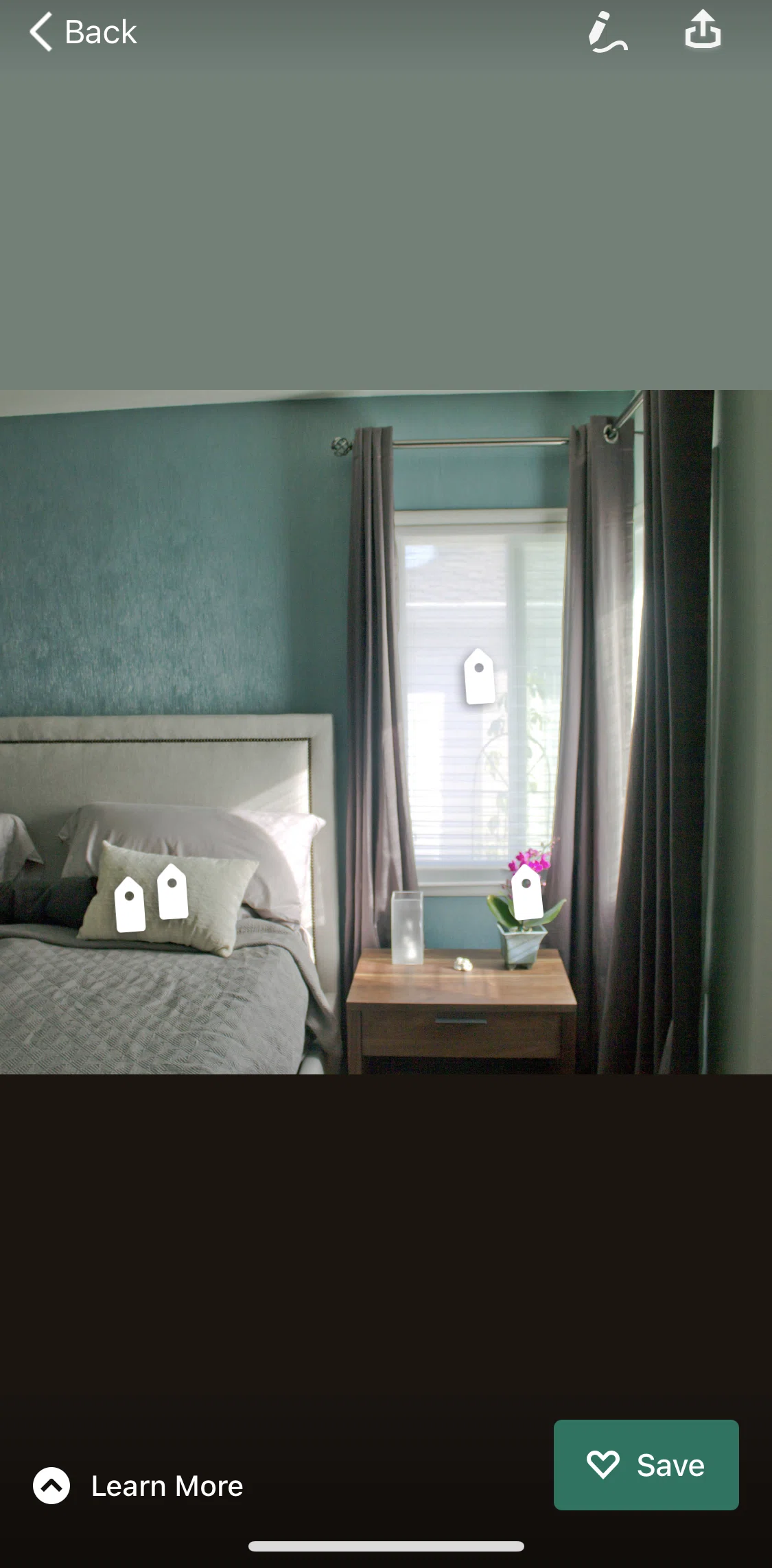 Houzz Screen screen in the Saving a photo to ideabook flow