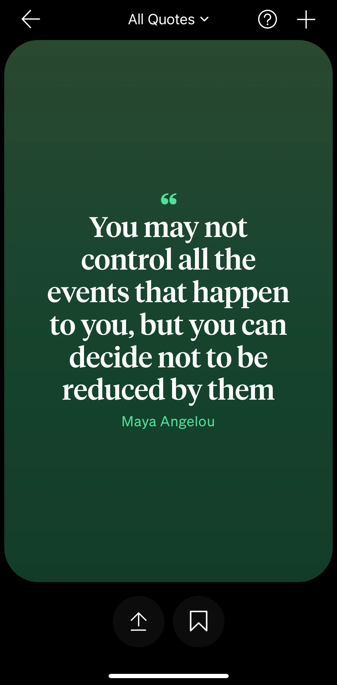 How We Feel Screen screen in the Adding a quote flow
