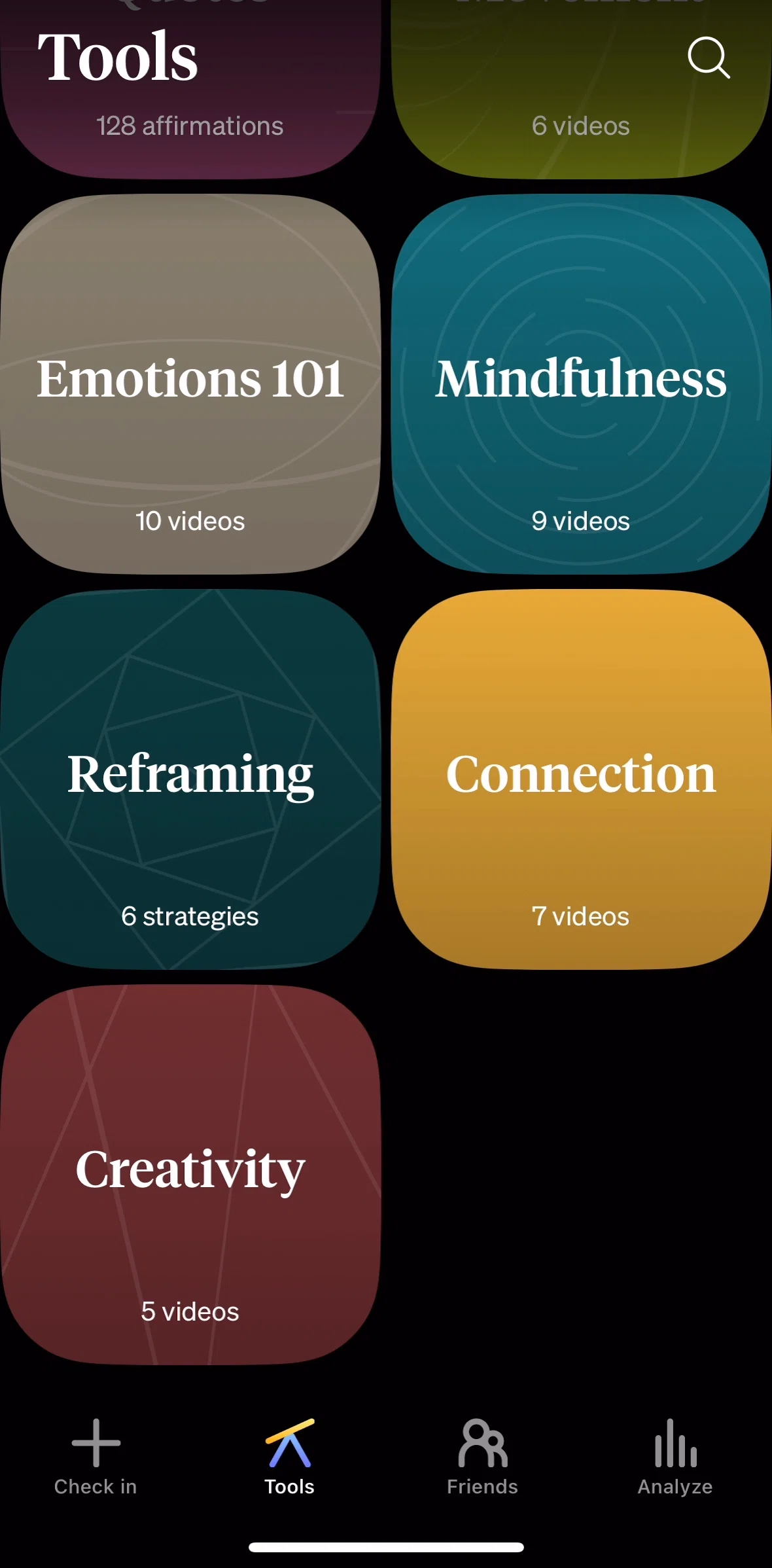How We Feel Screen screen in the Emotions 101 flow