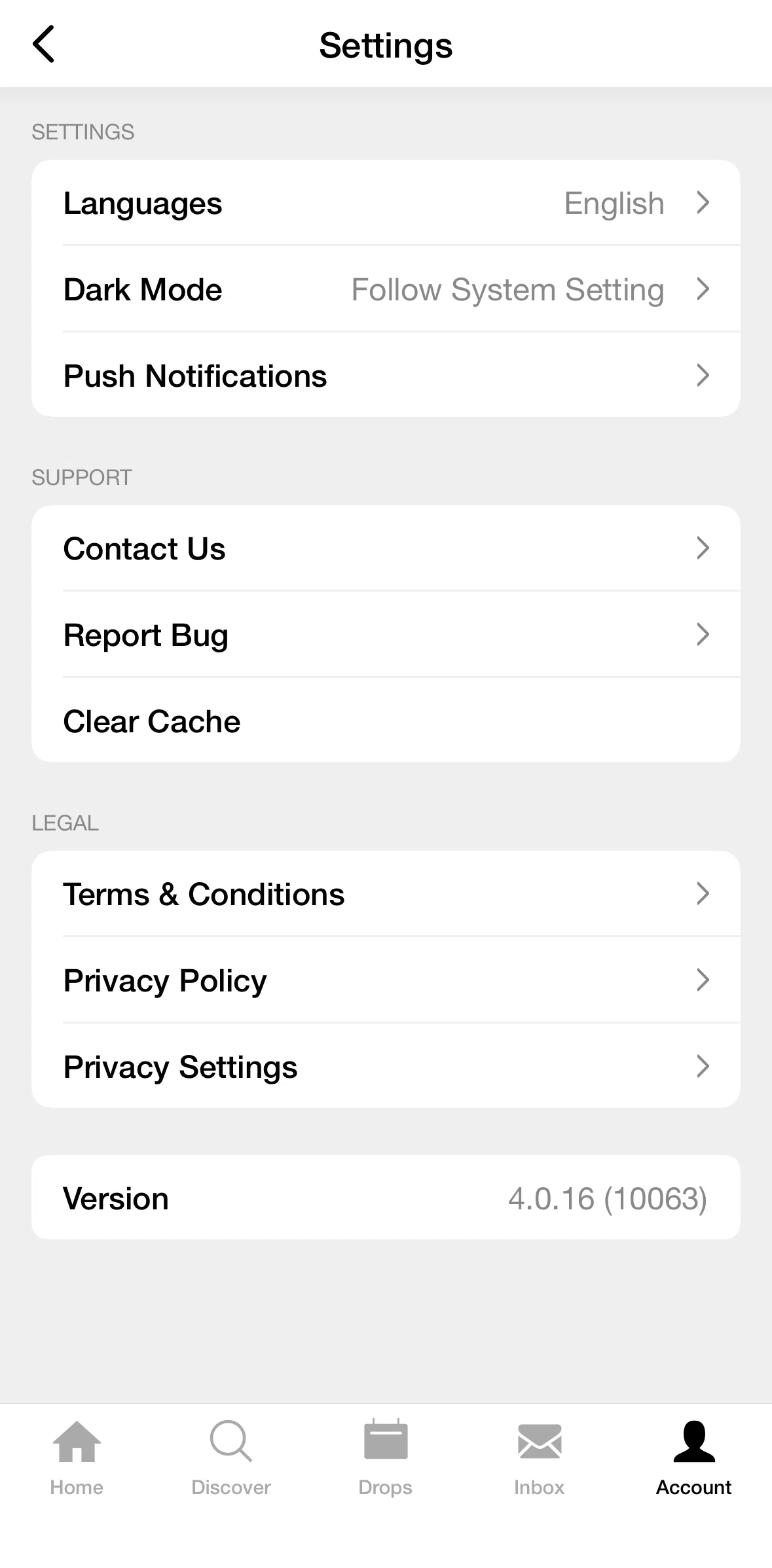 Hype Screen screen in the Terms & conditions flow