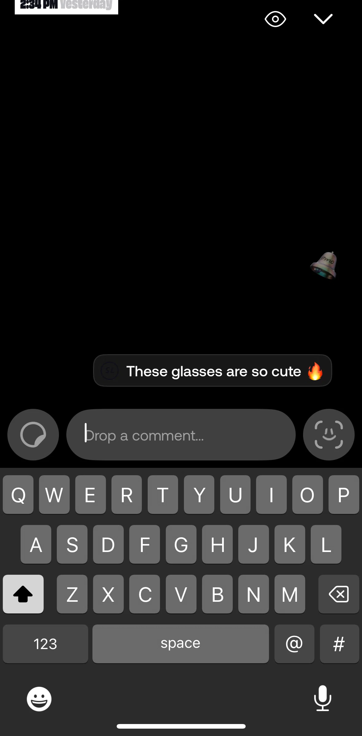 ID Screen screen in the Deleting a comment flow